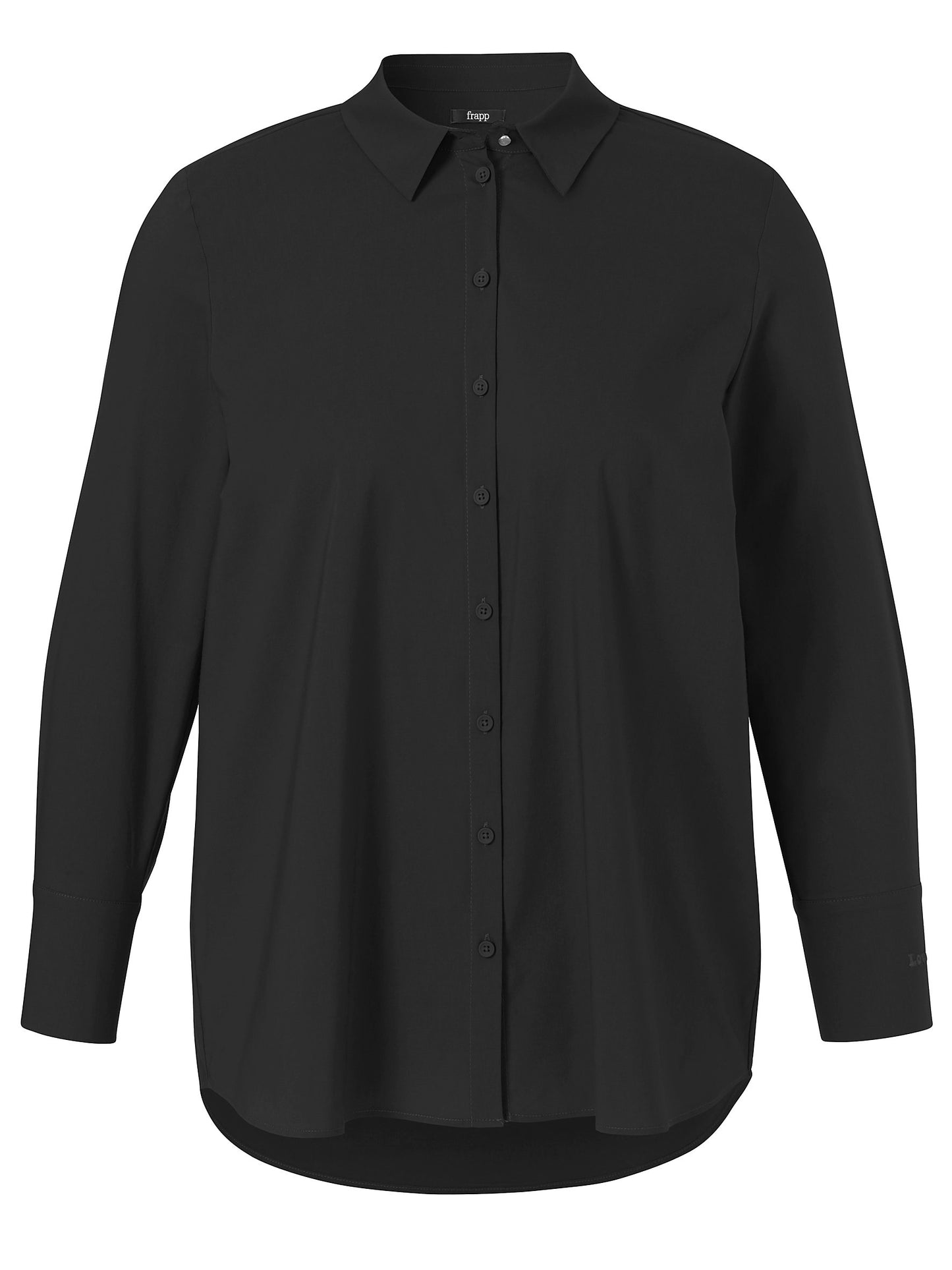 Bluse Hemdkragen 1/1 Arm (Black)