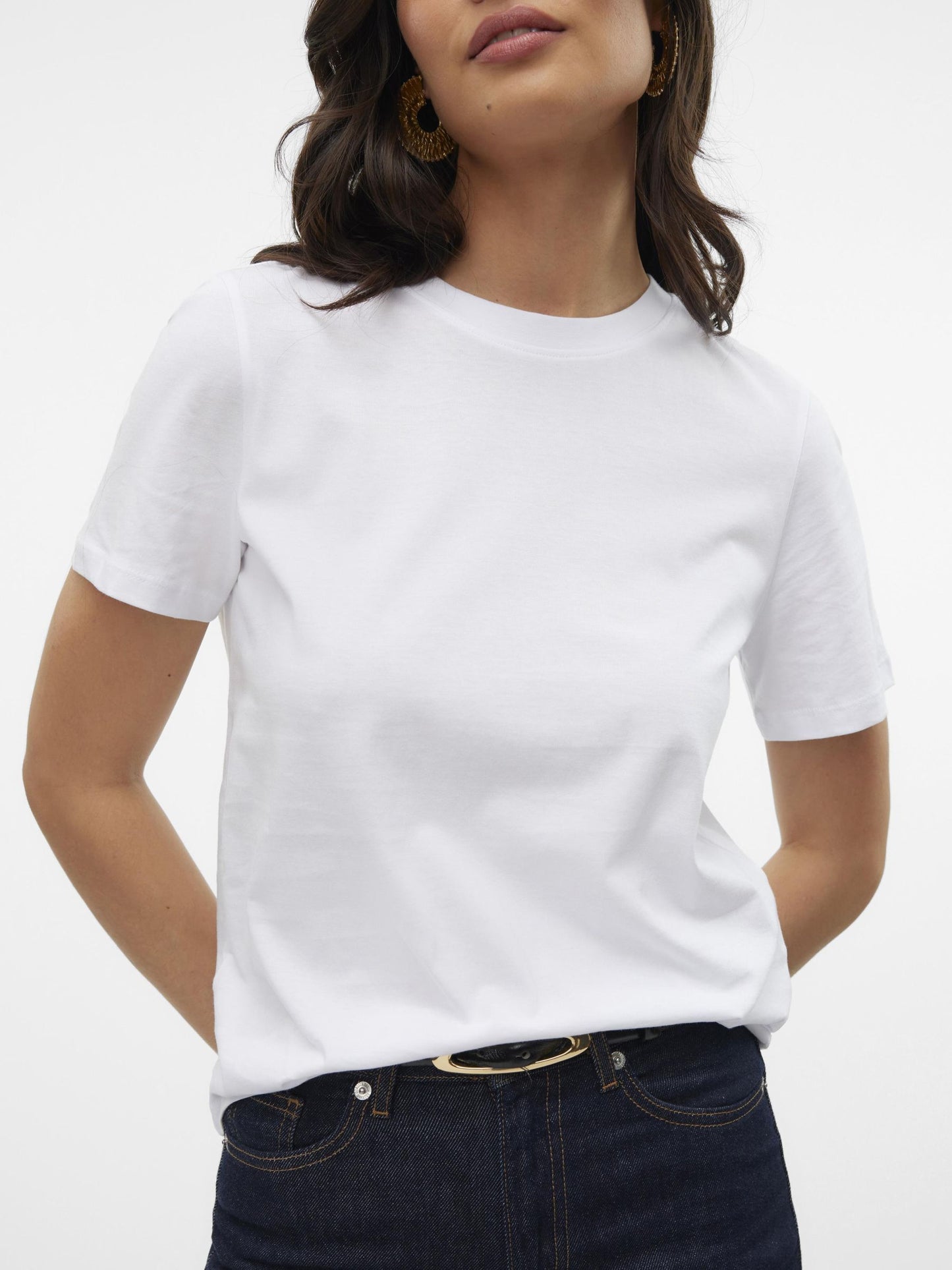 Vmpaulina Ss T-shirt Ga Jrs Noos (Bright White)