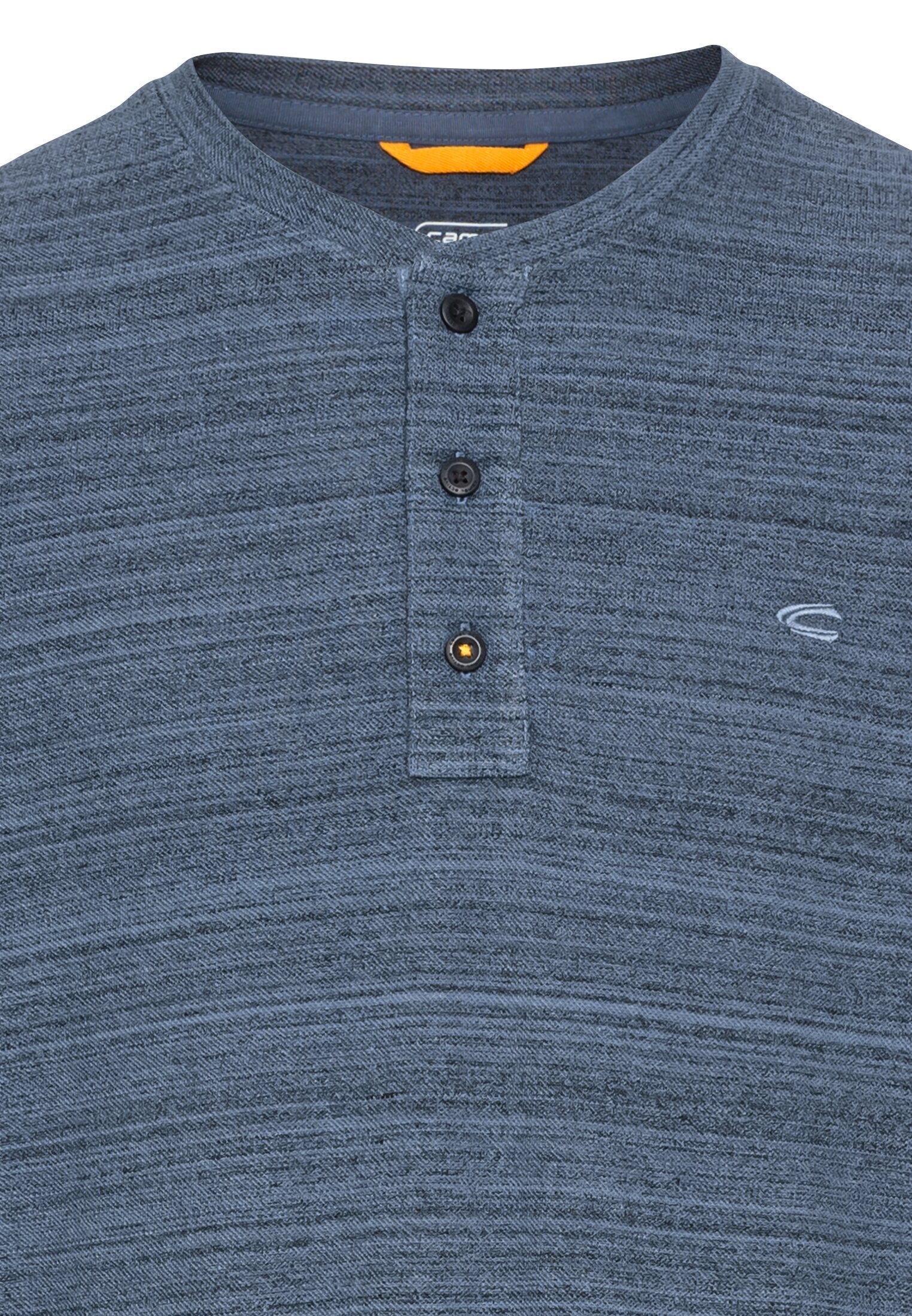 Henley Langarmshirt mit Cooling Effekt (Denim Blue)