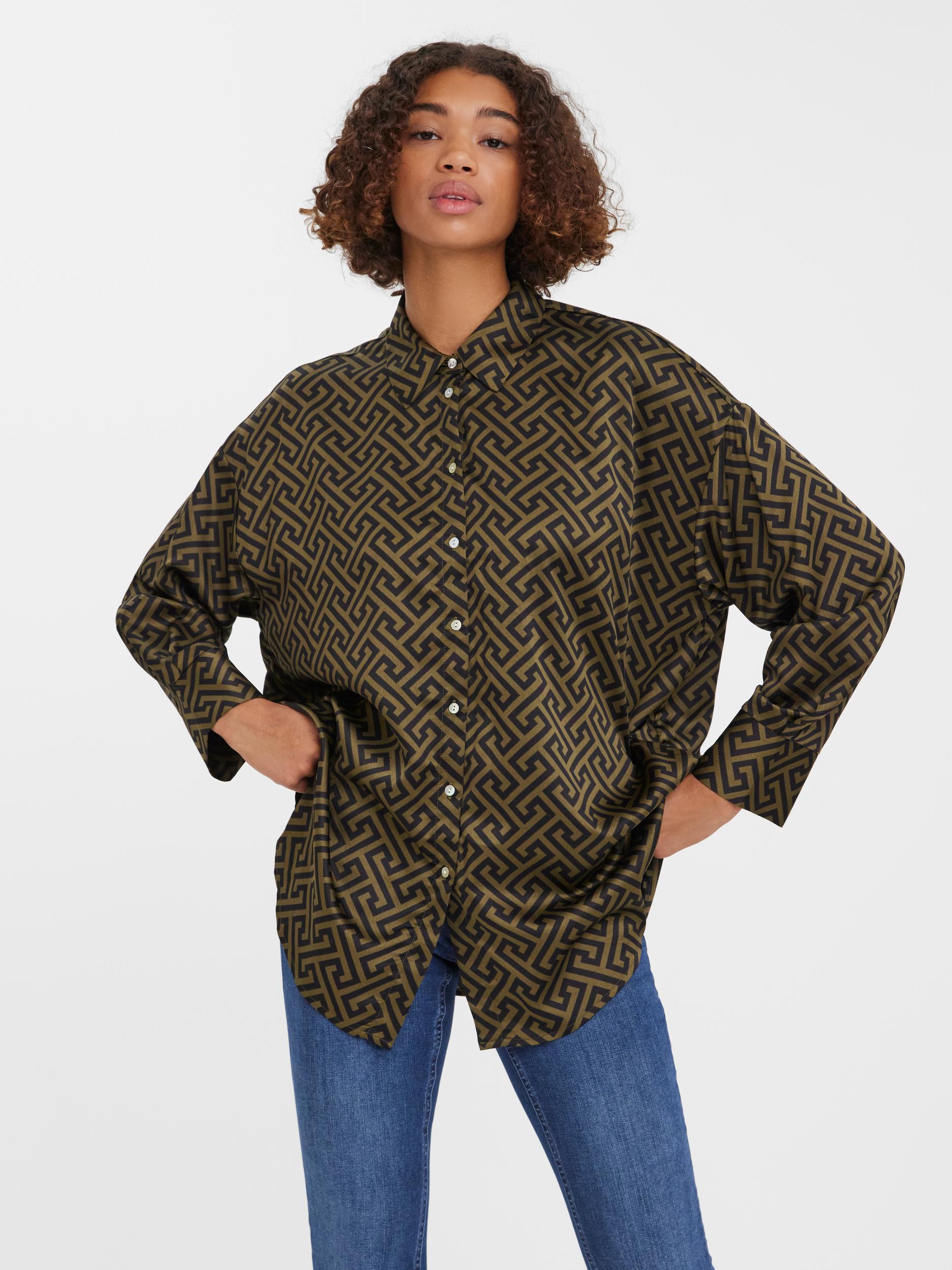 Vmdaisy Das Ls Oversize Shirt Wvn (Black/wilm)