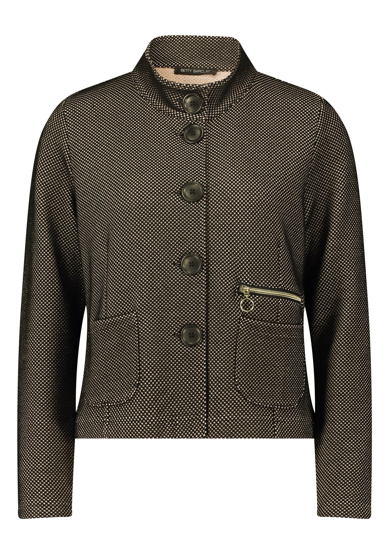 Sweatjacke (Black/beige)