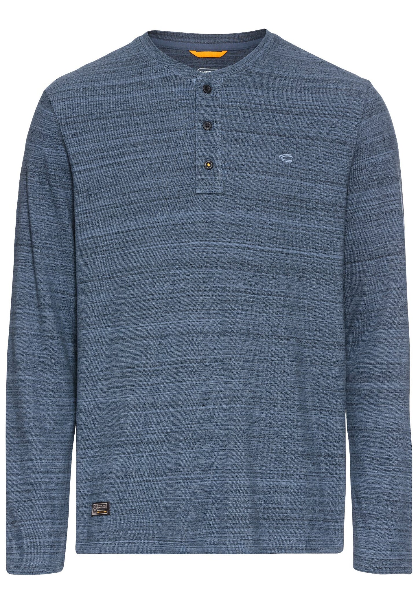 Henley Langarmshirt mit Cooling Effekt (Denim Blue)