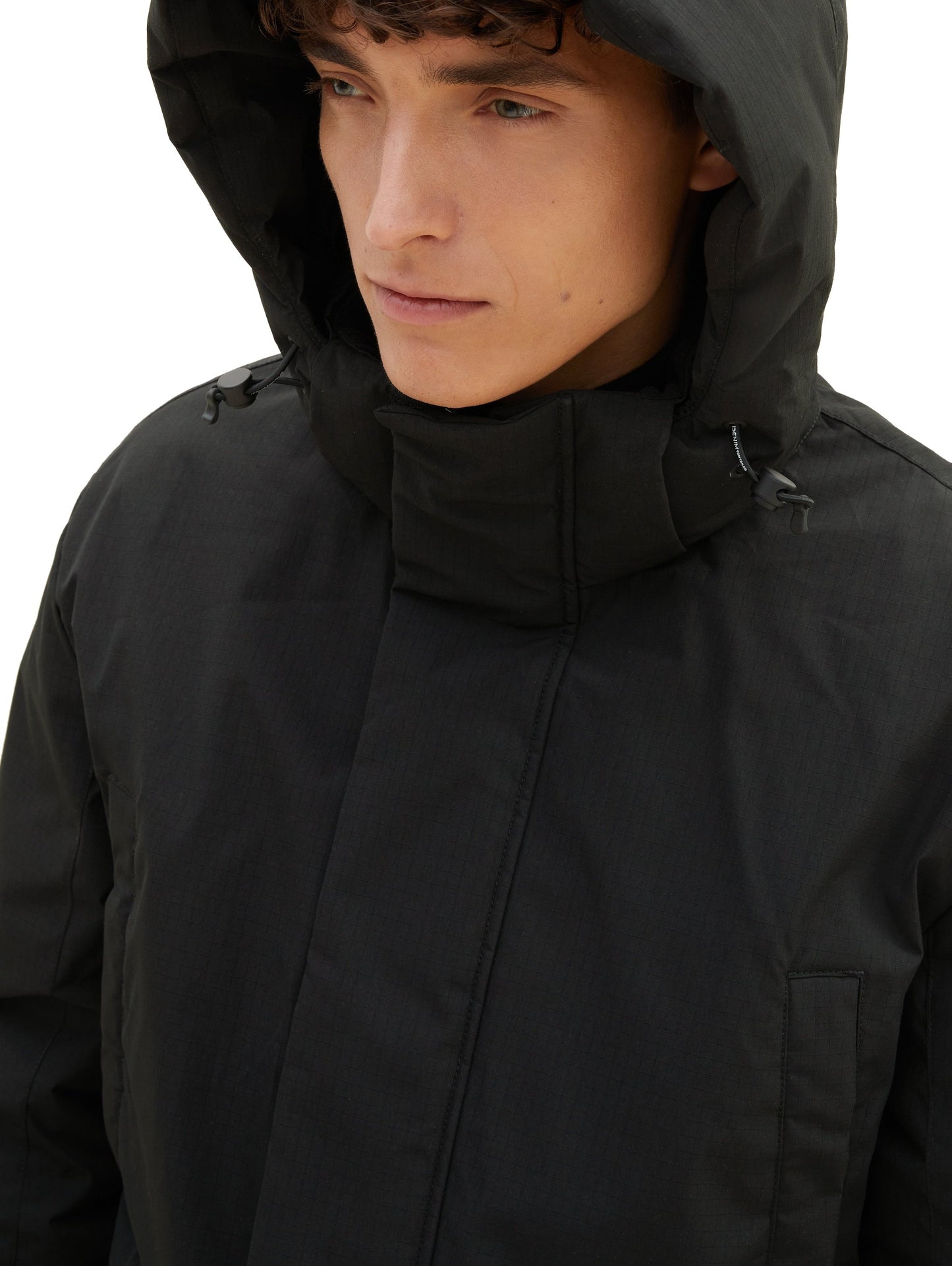 Parka mit abnehmbarer Kapuze (Black)