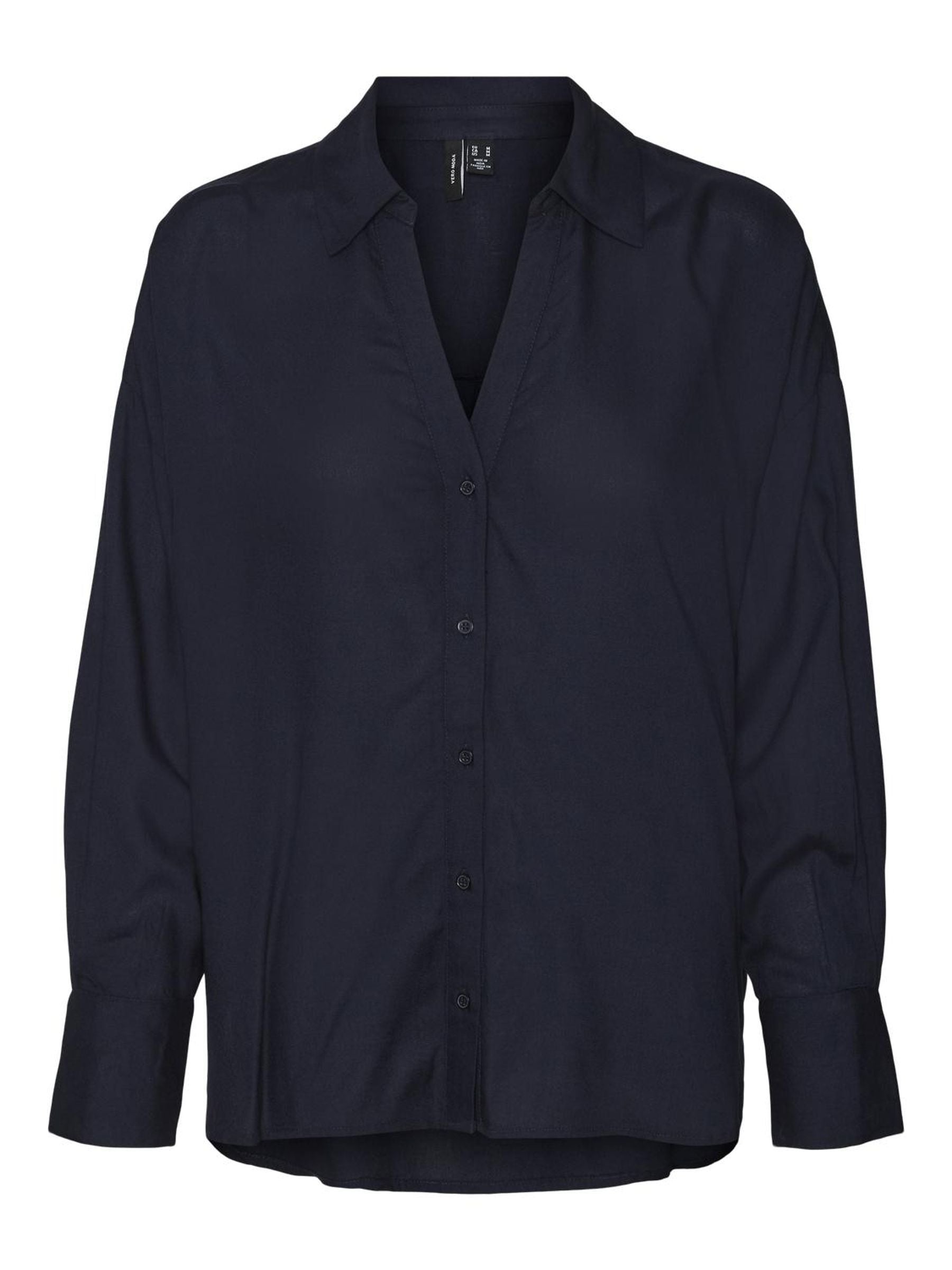 Vmbumpy L/s Oversize Shirt Wvn Ga (Navy Blazer)