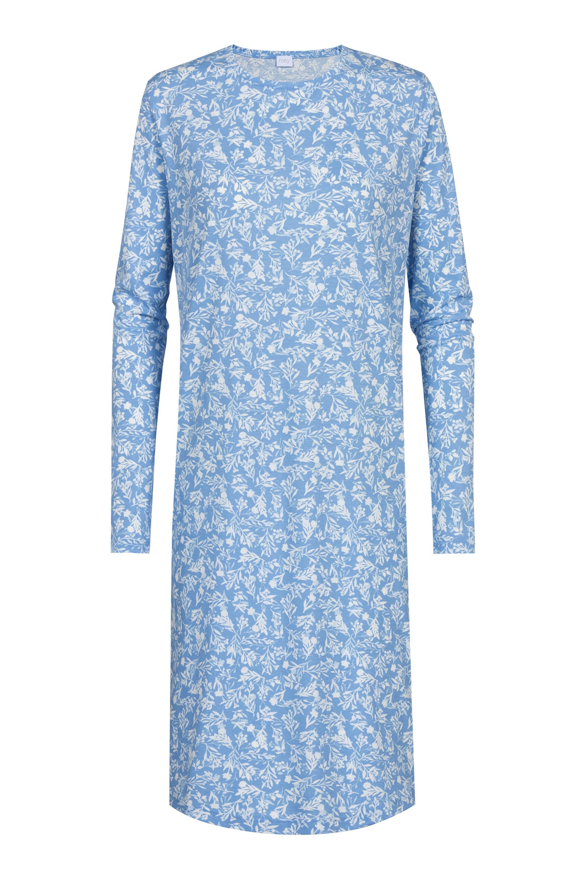 Nachthemd langarm (Blue Silk)