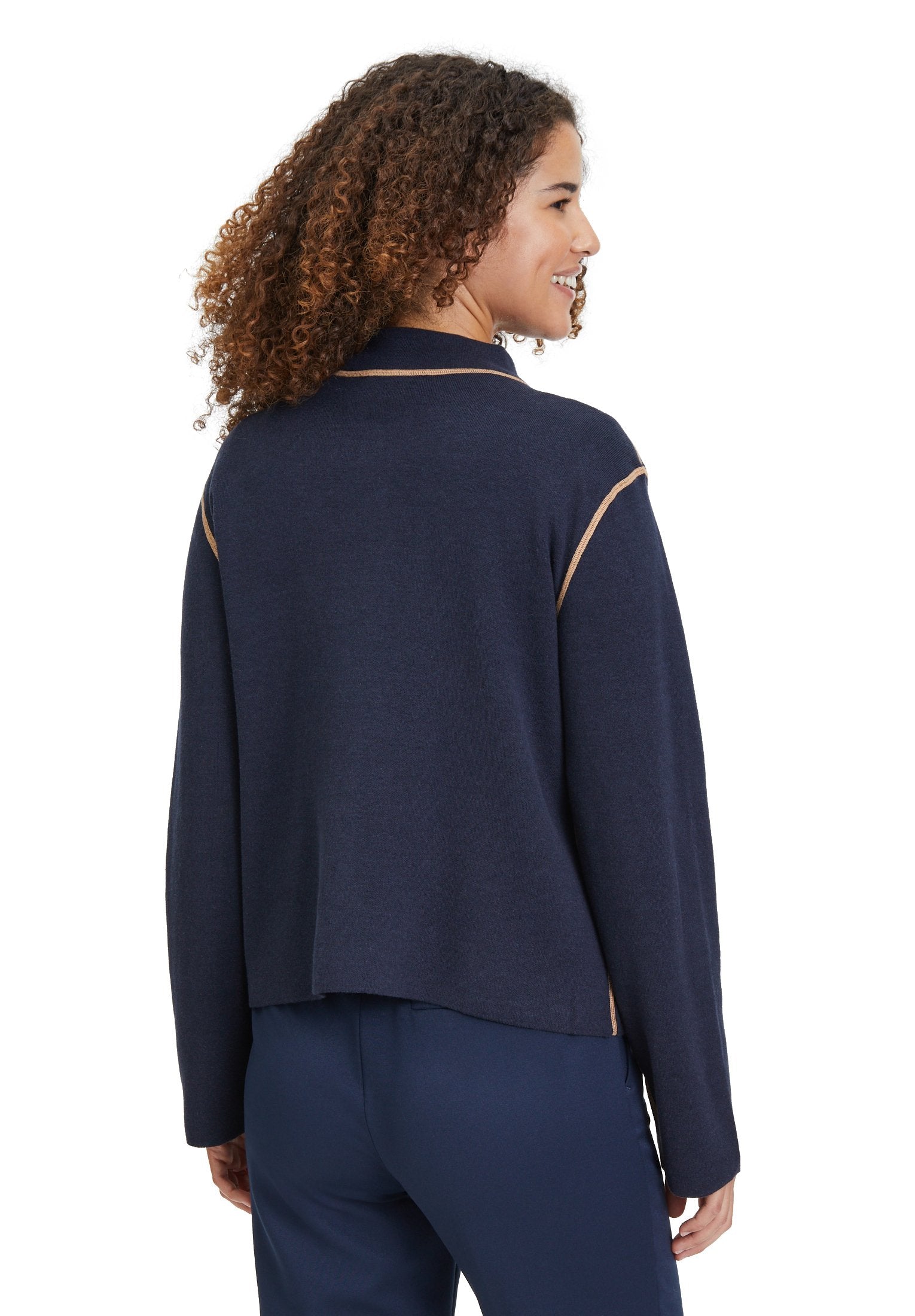 Strick-Cardigan (Patch Dark Blue)