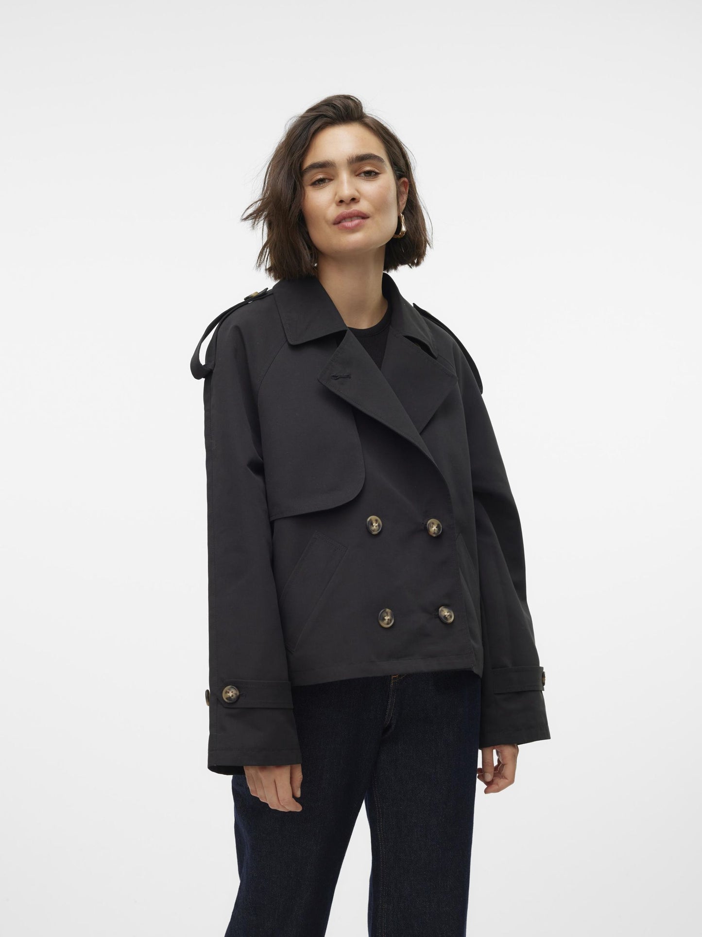 Vmchloe Short Trenchcoat Ga Noos (Black)