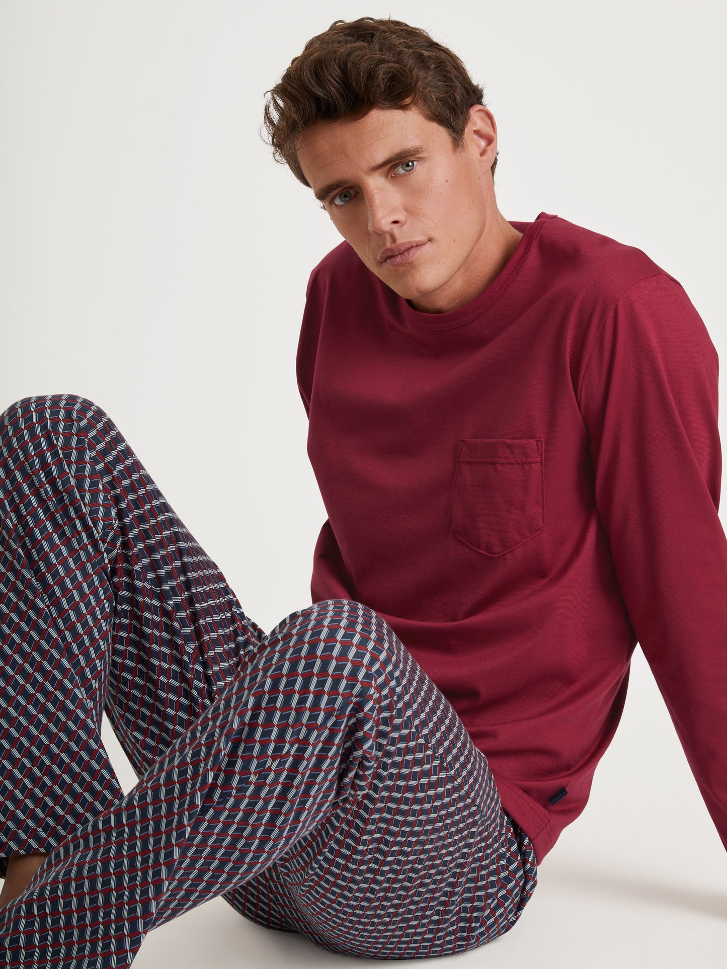 HERREN Pyjama (Mars Red)