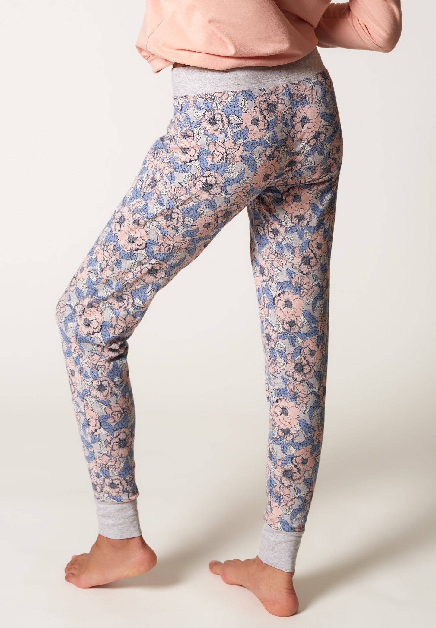 Skiny Damen Hose lang Night In Mix & Match (Melange Flowers)