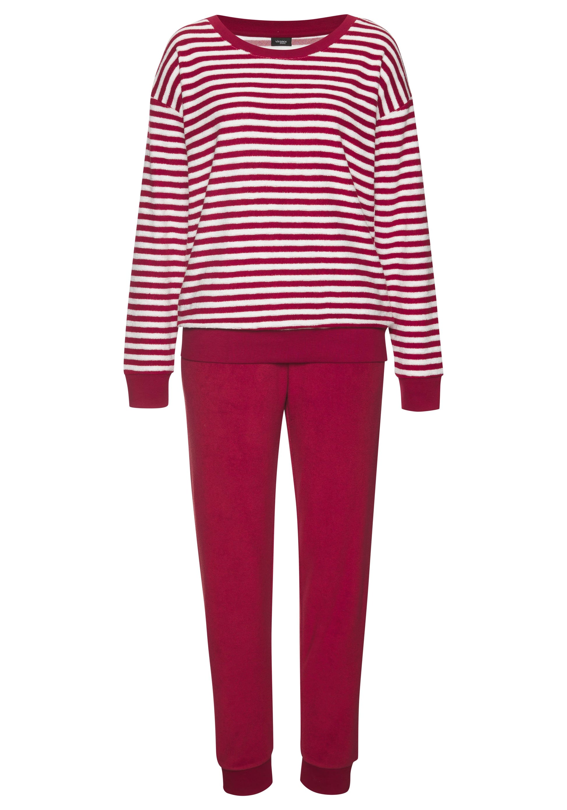 vivance dreams VD terry stripes PJ (Red Yd)