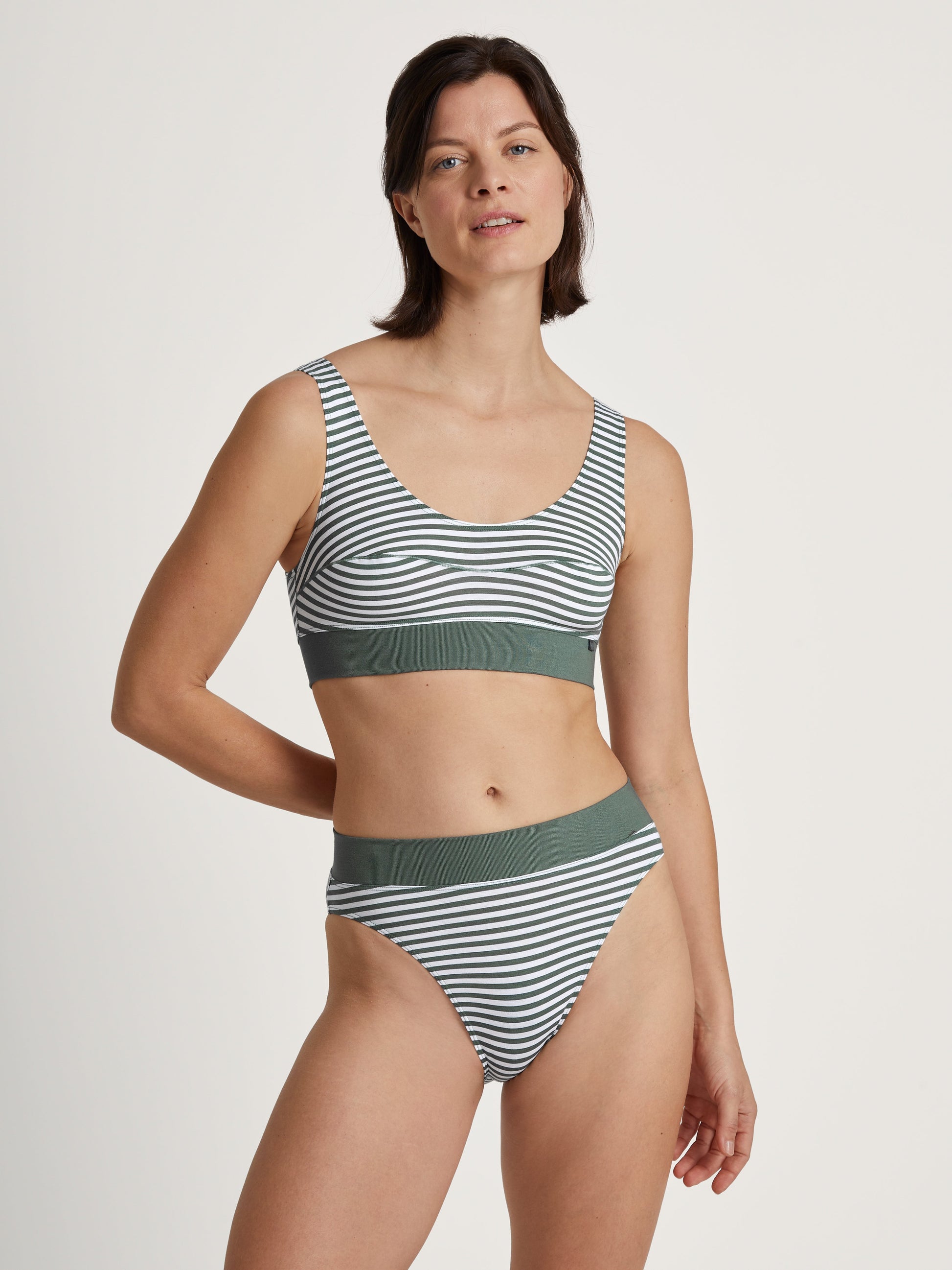 Slip mit Softbund, high waist (Laurel Green Pri)