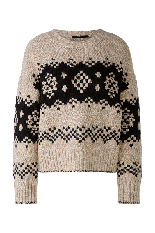 Pullover mit Baumwolle (Camel Black)