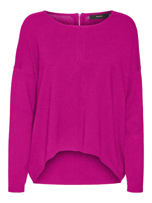 Vmbreeze Aura Ls Zipper Blouse Lcs (Magenta)