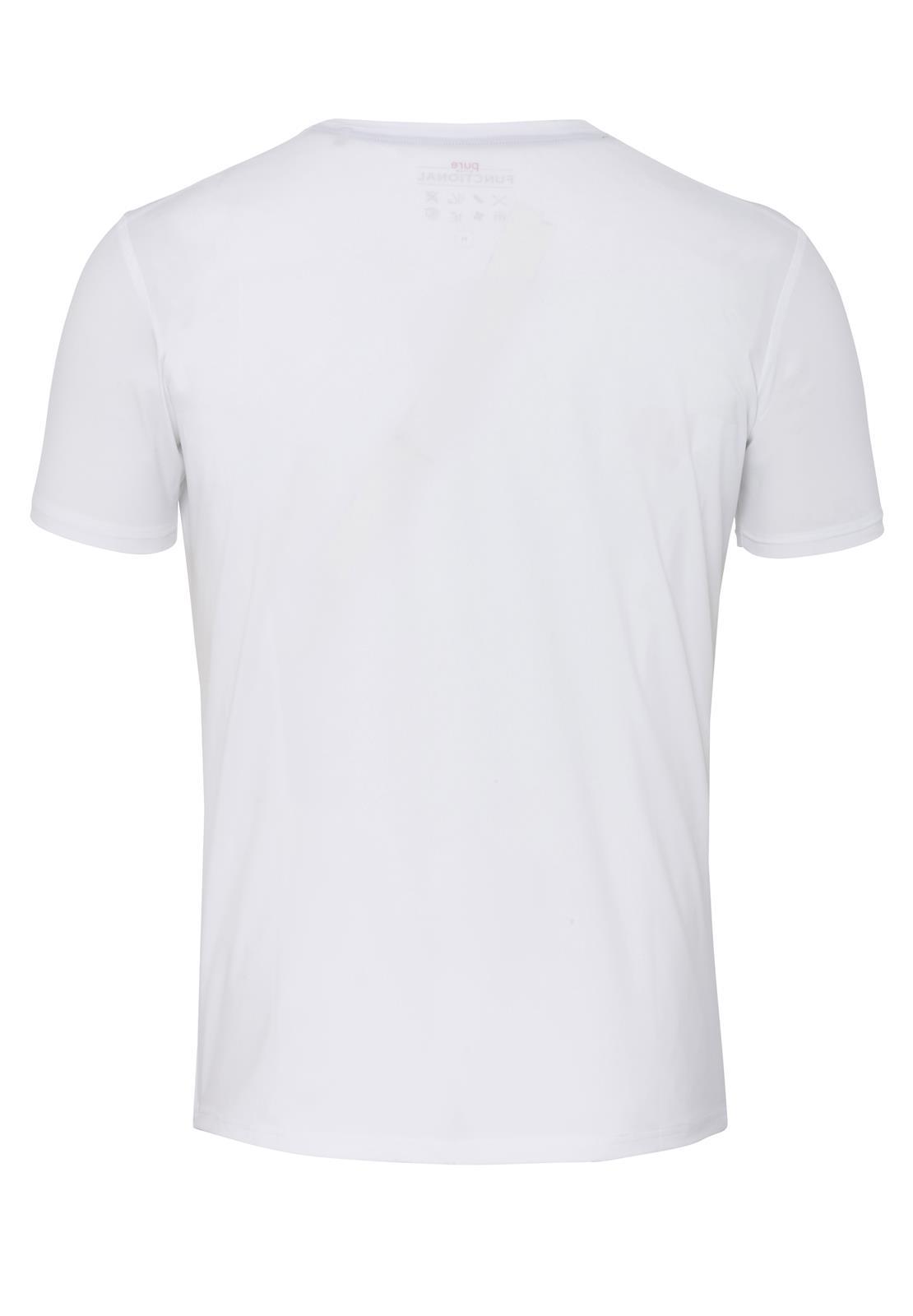 Pure Functional T-Shirt slim fit Halbarm (Uni Weiß)