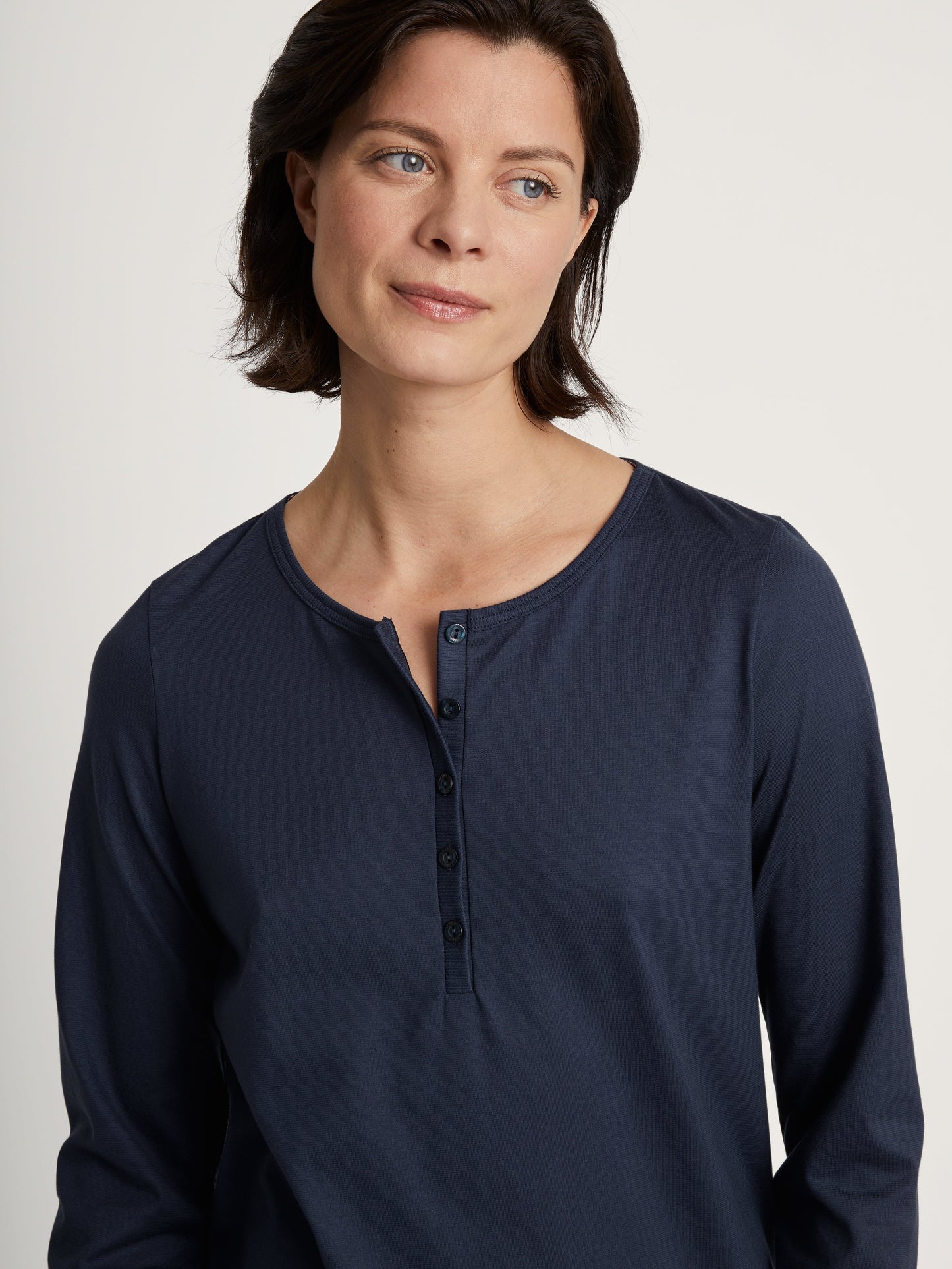 Pyjama, lang (Peacoat Blue)