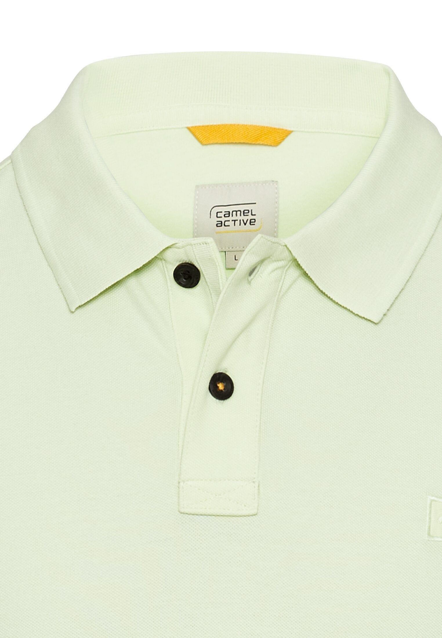 Kurzarm Poloshirt aus Baumwolle (Pale Mint)