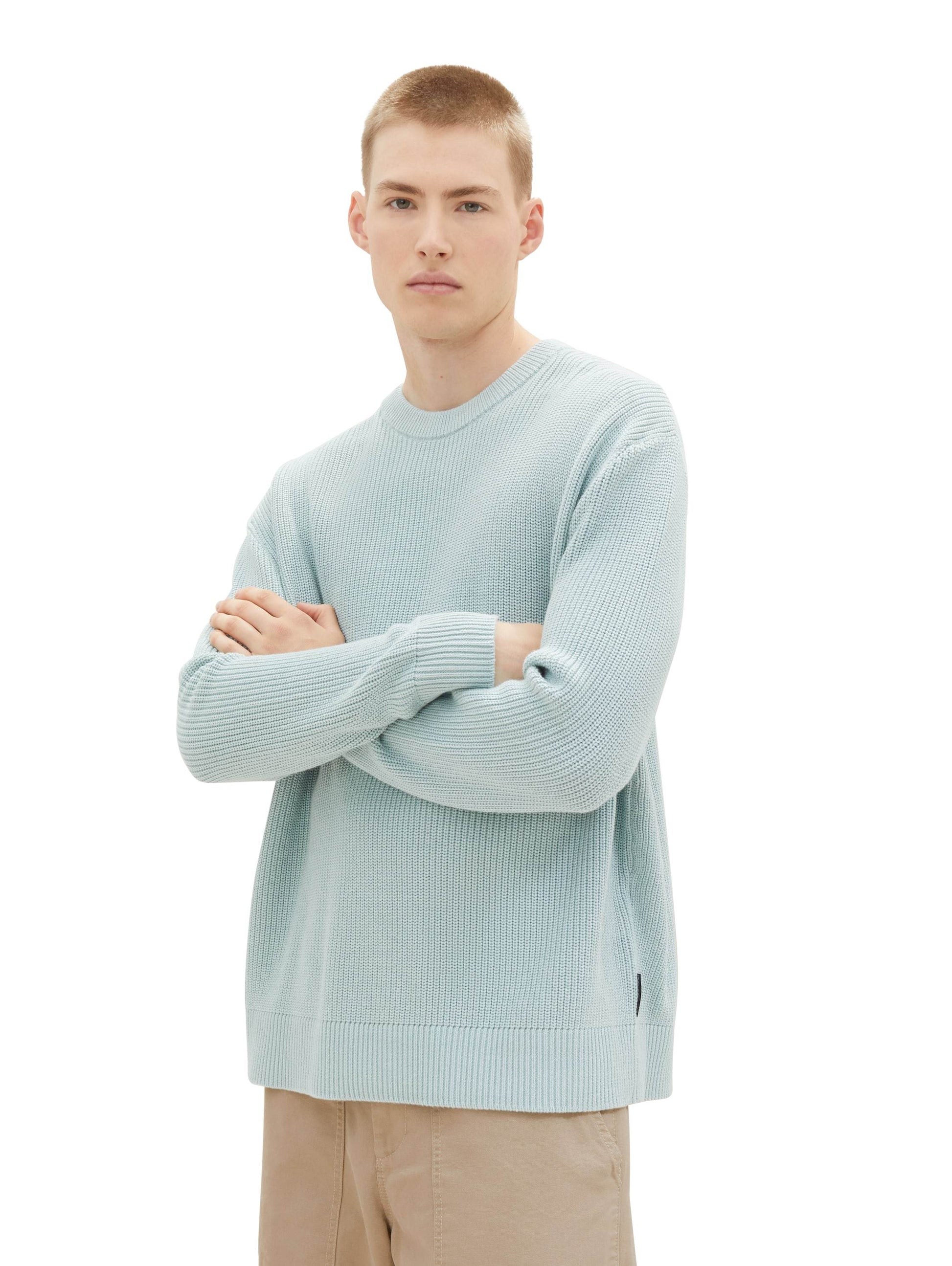 Strickpullover im Washed-Look (Dusty Mint Blu)