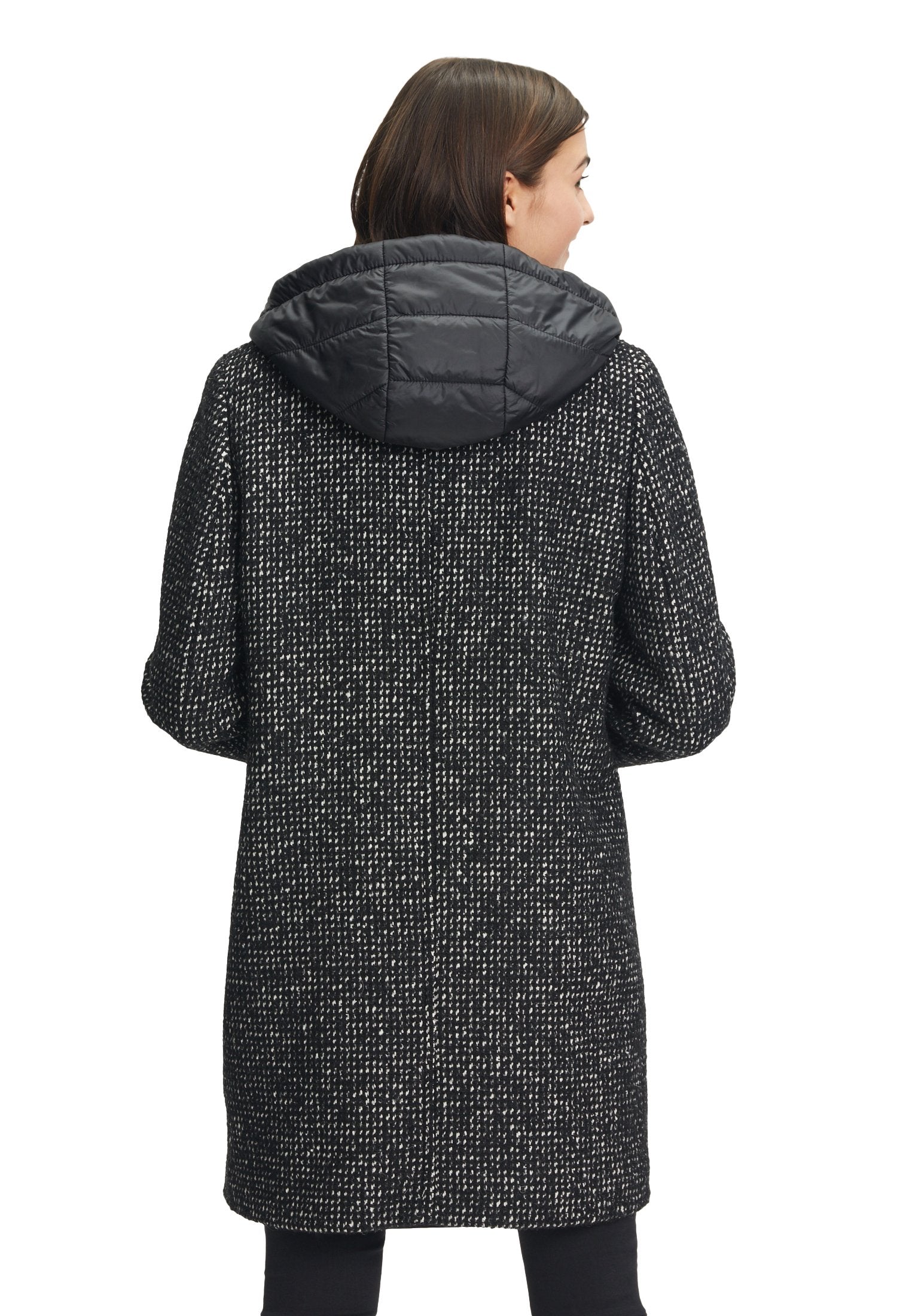 Winterjacke (Black/white)