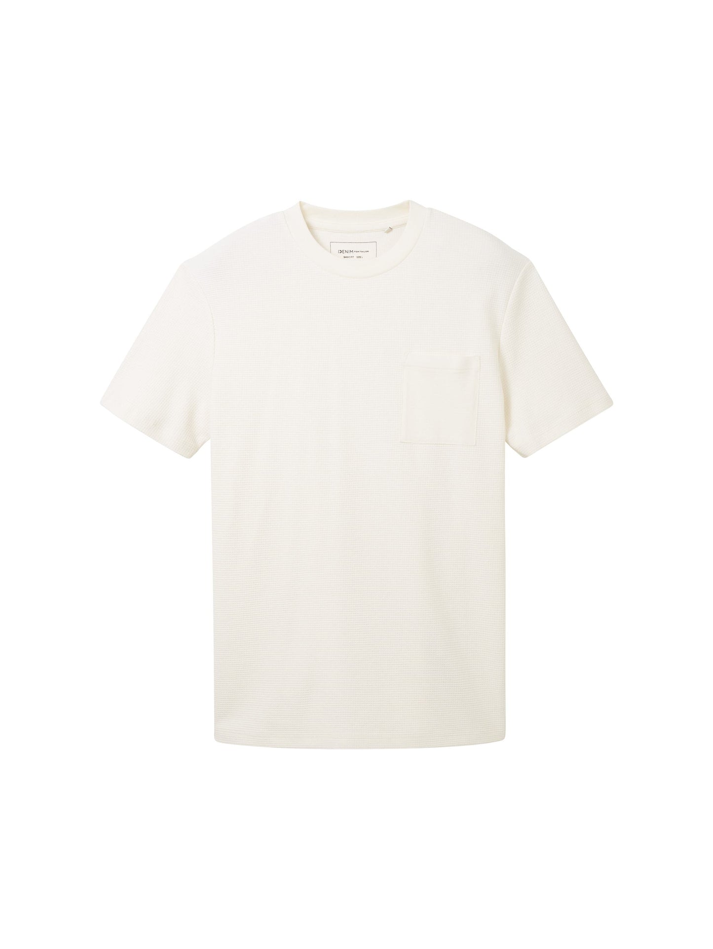 T-Shirt mit Waffelstruktur (Wool White)