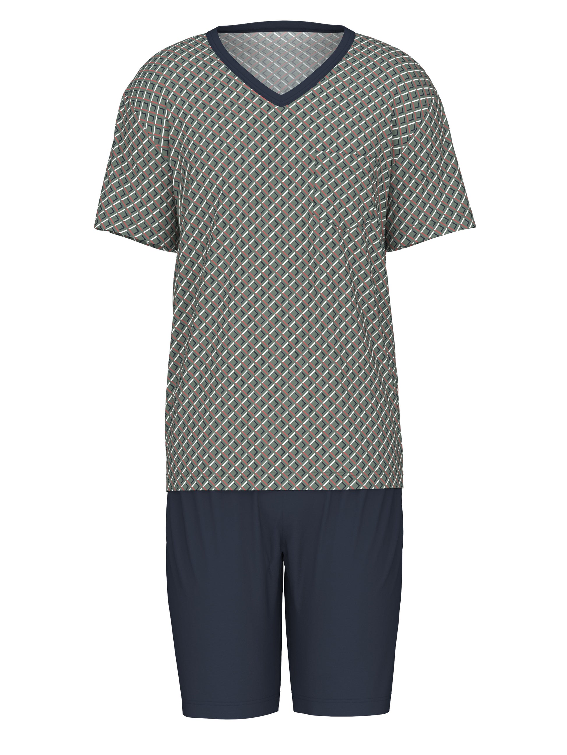 HERREN Pyjama kurz (Laurel Green)