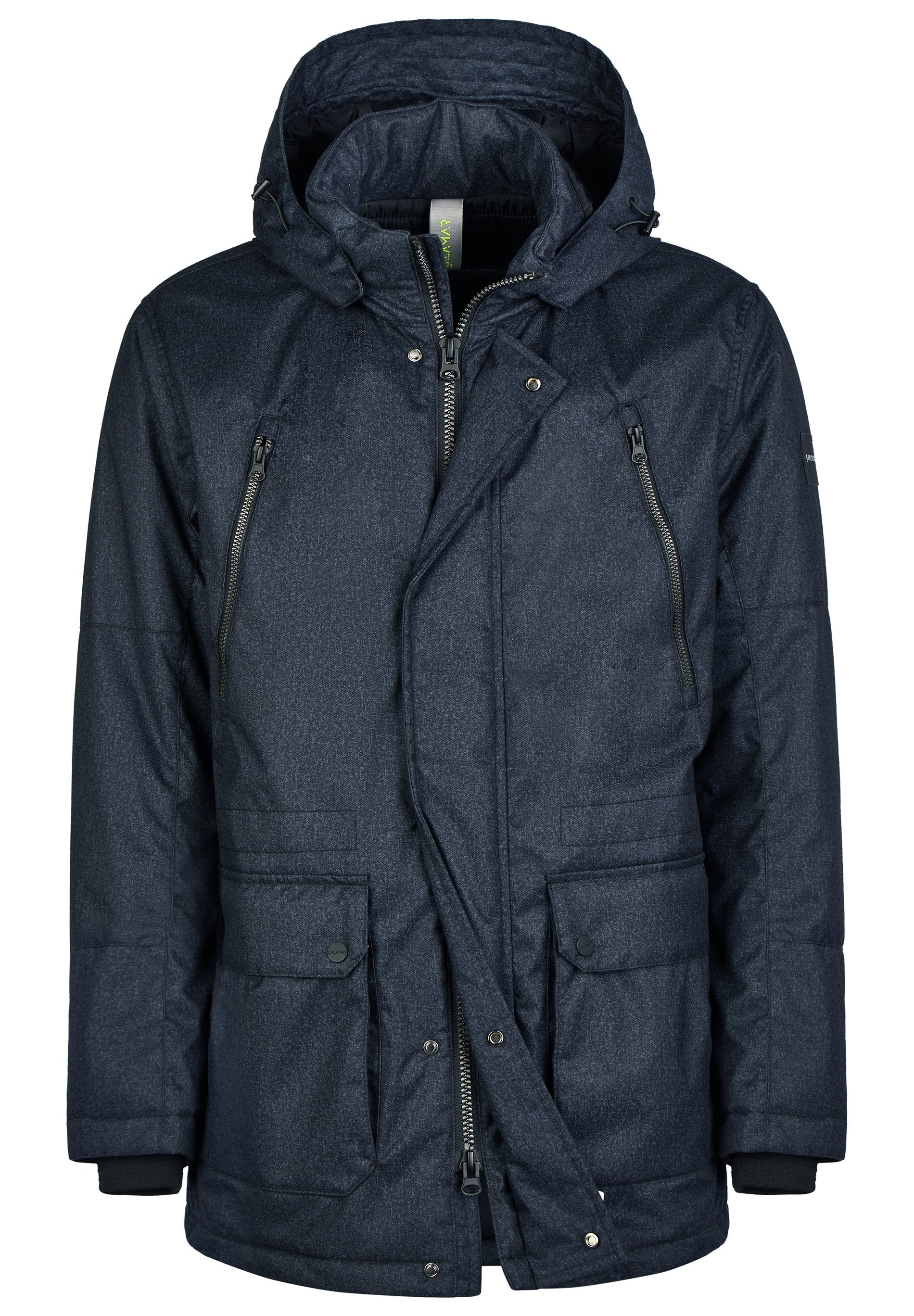 Material Mix Parka (Dark Blue)