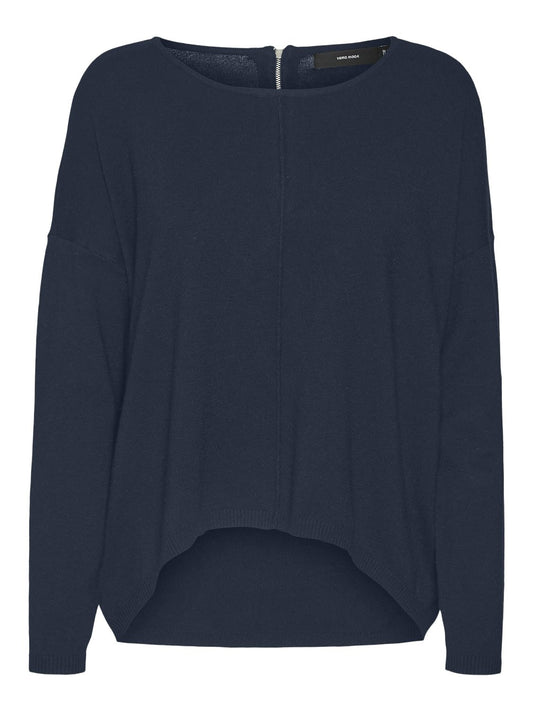 Vmbreeze Aura Ls Zipper Blouse Lcs (Navy Blazer)