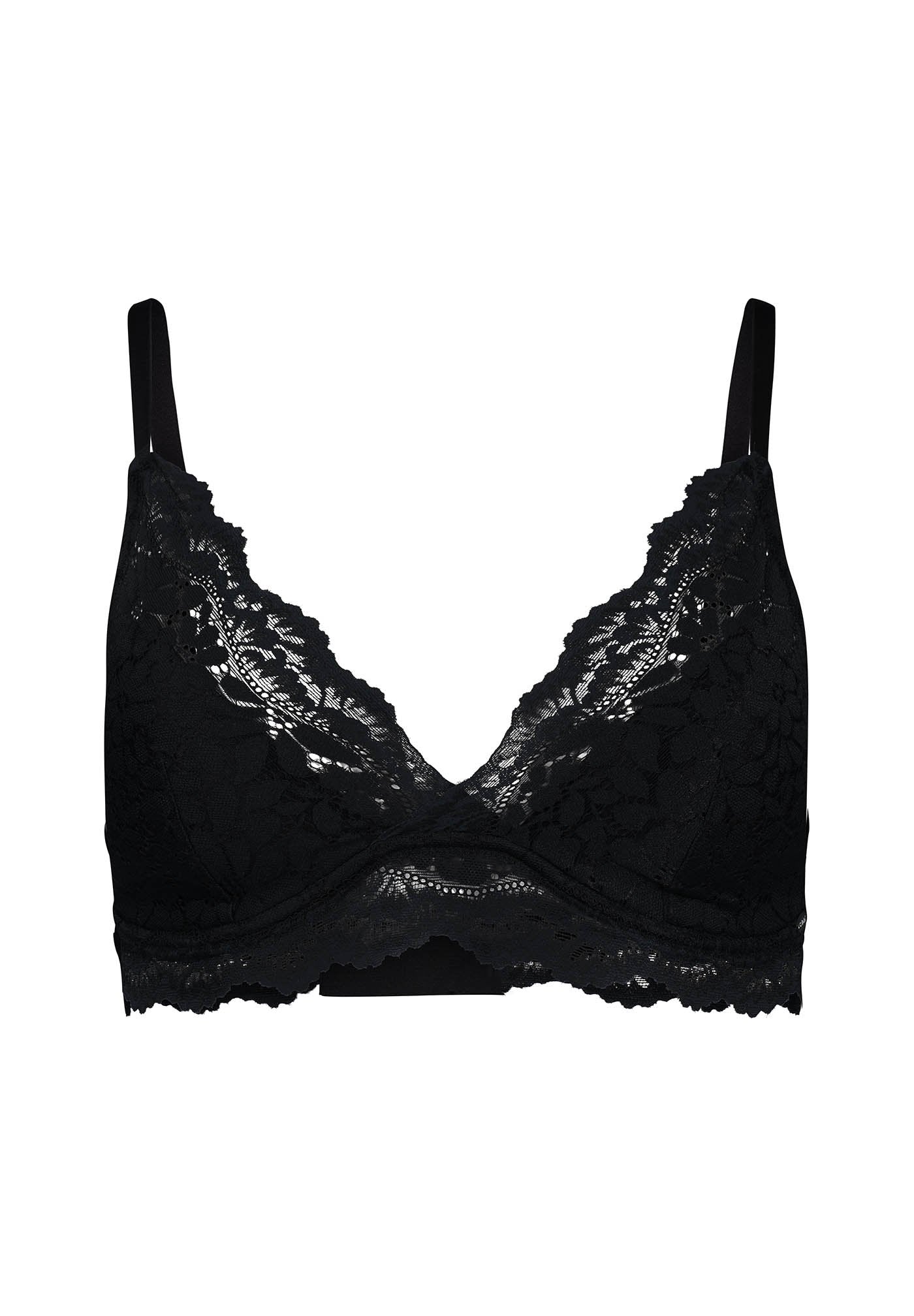 Skiny Damen Triangel gepaddet Wonderfulace (Black)