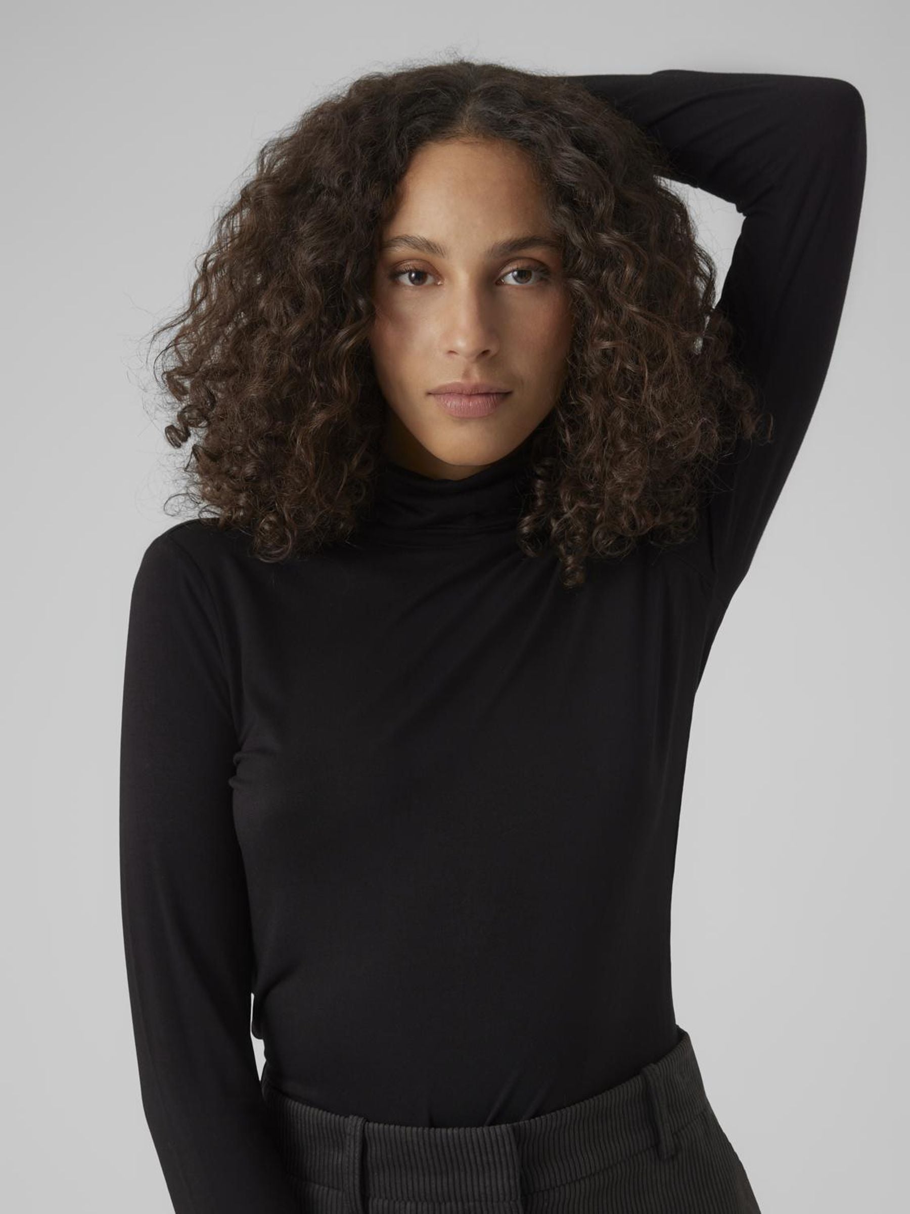 Vmalberte Ls Rollneck Top Jrs Noos (Black)