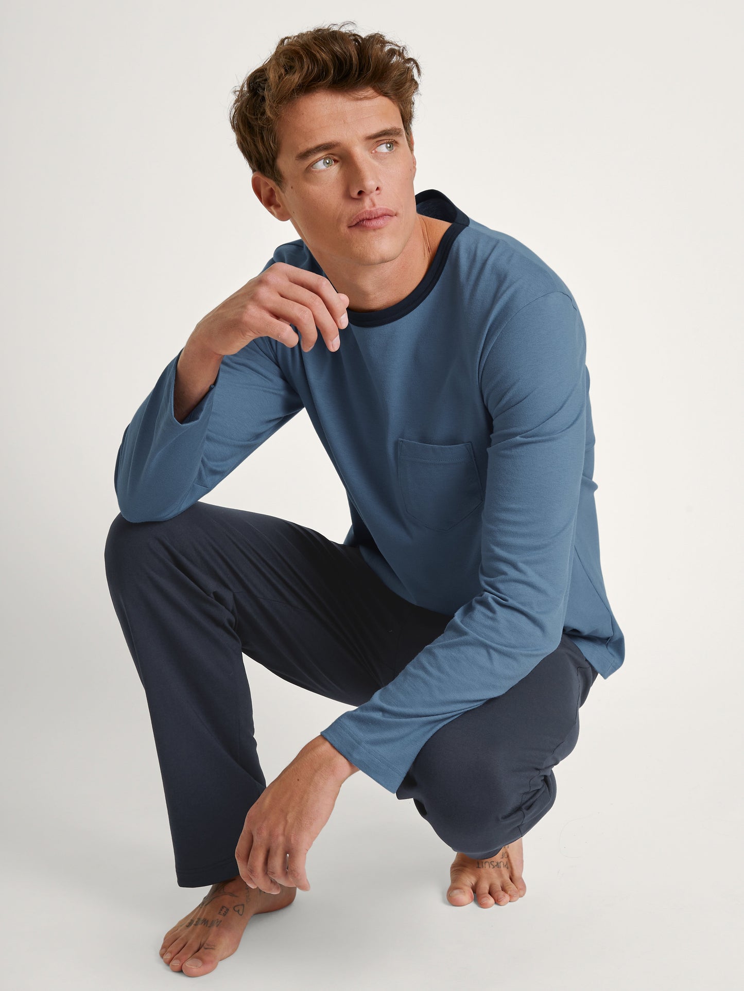 HERREN Pyjama (Coronet Blue)