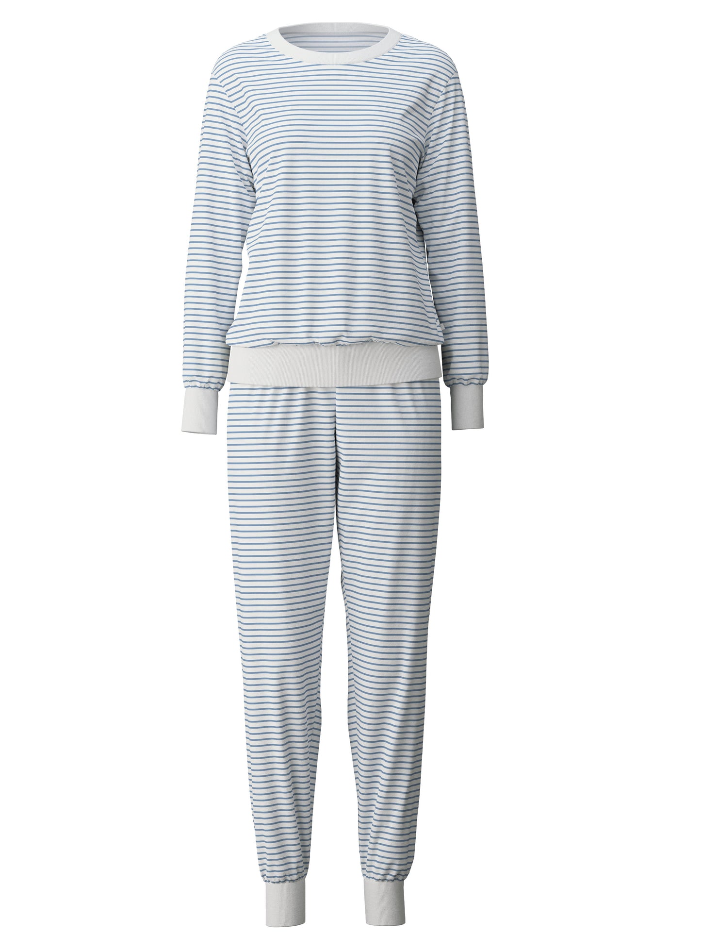 DAMEN Pyjama mit Bündchen (Endless Sky)