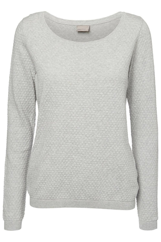 Vmcare Structure Ls O-neck Blou Noos (Light Grey Me)