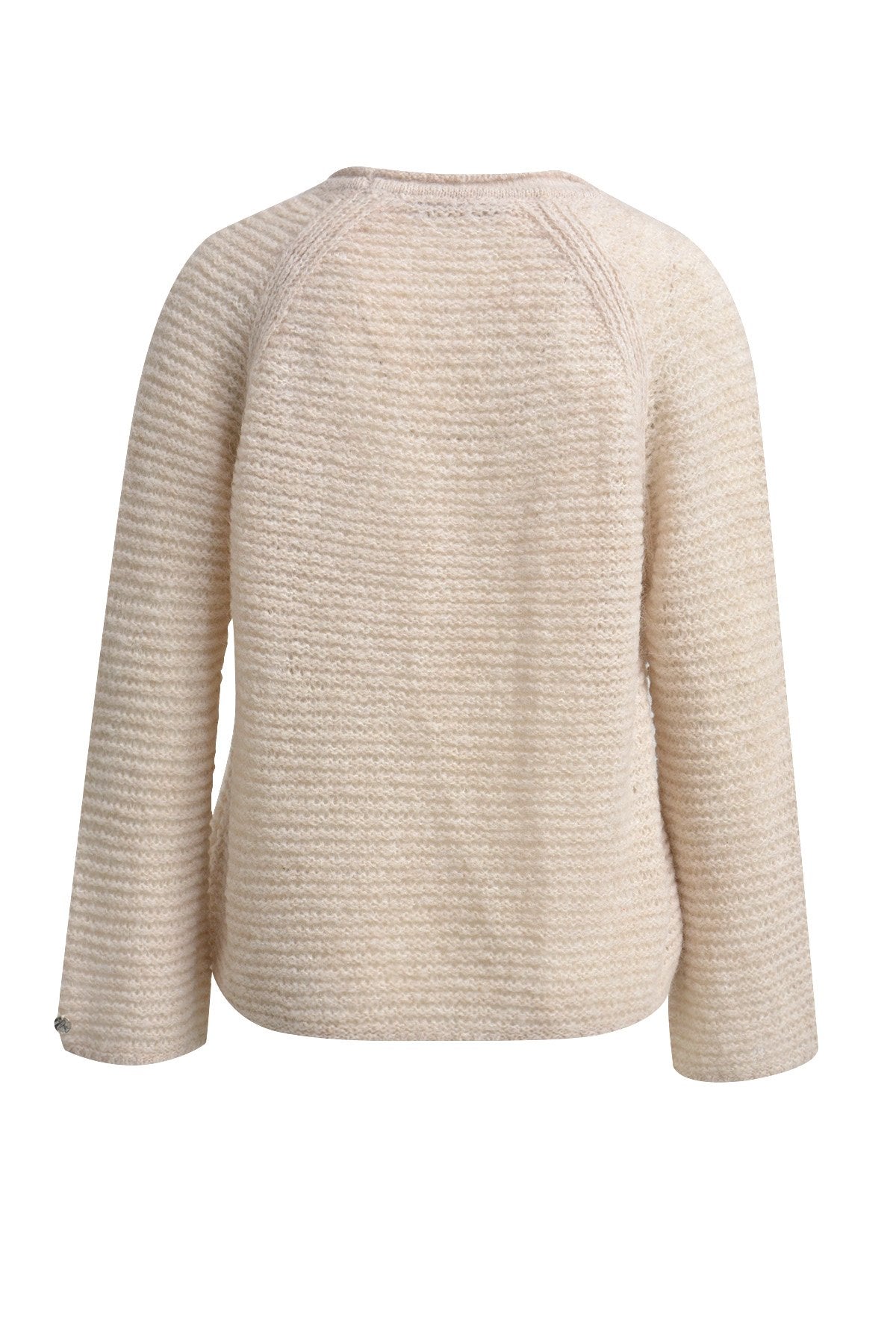 V-neck Net Pullover (Beige)