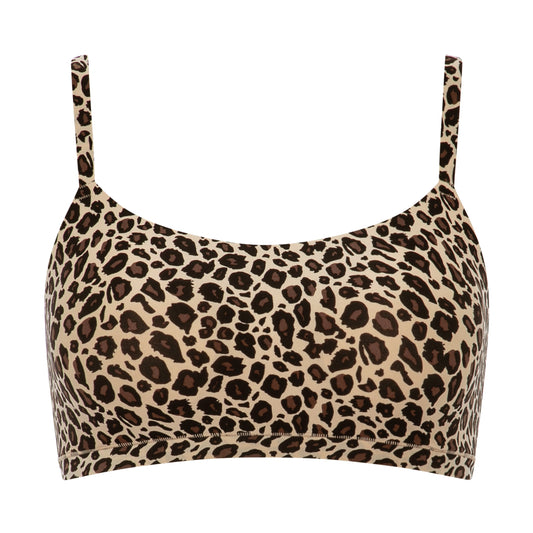 SOFTSTRETCH Bustier mit Rundhalsausschnitt (0oz Leopard Nude)