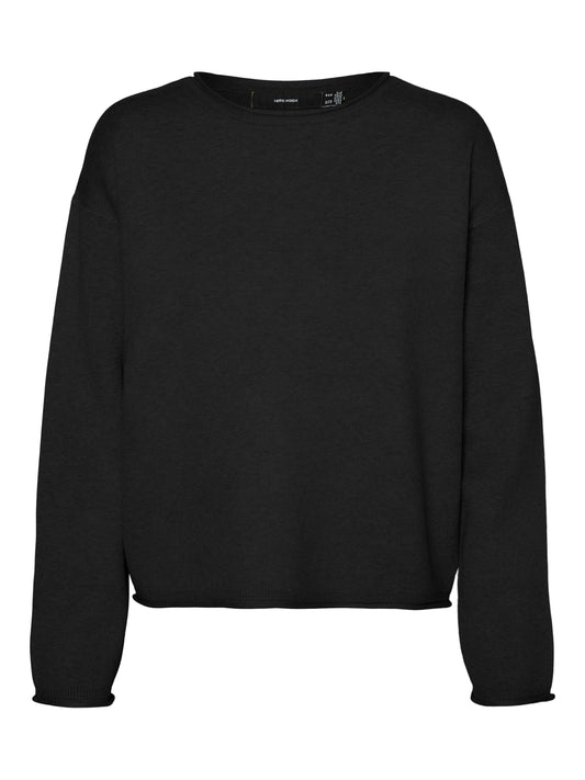 Vmgold Roll Ls O-neck Pullover Ga (Black)