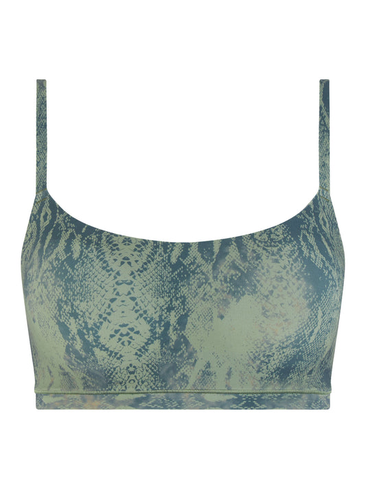 SOFTSTRETCH Bustier mit Rundhalsausschnitt (0dq Python Print)