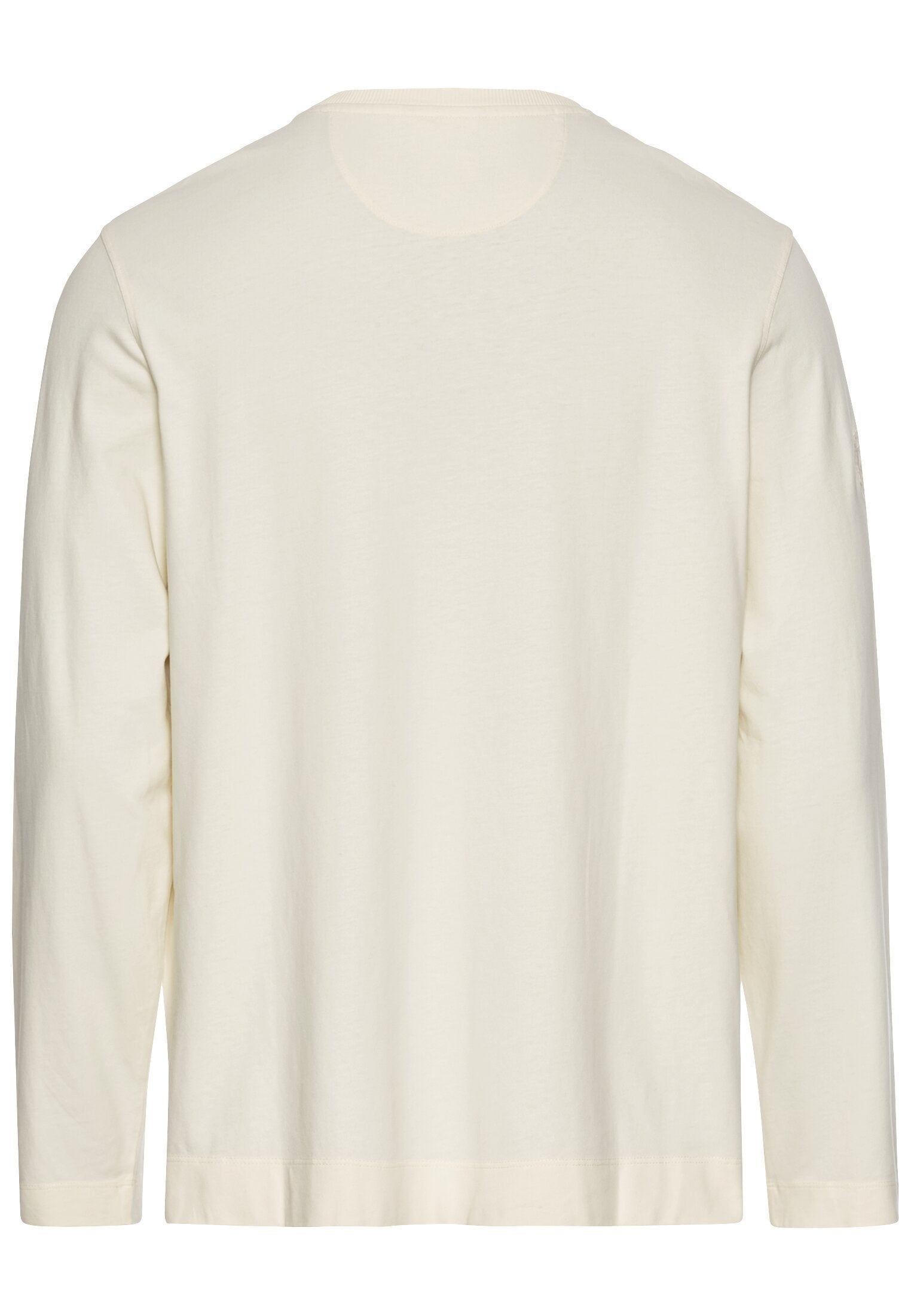 Langarm Henley aus Organic Cotton (Creme)