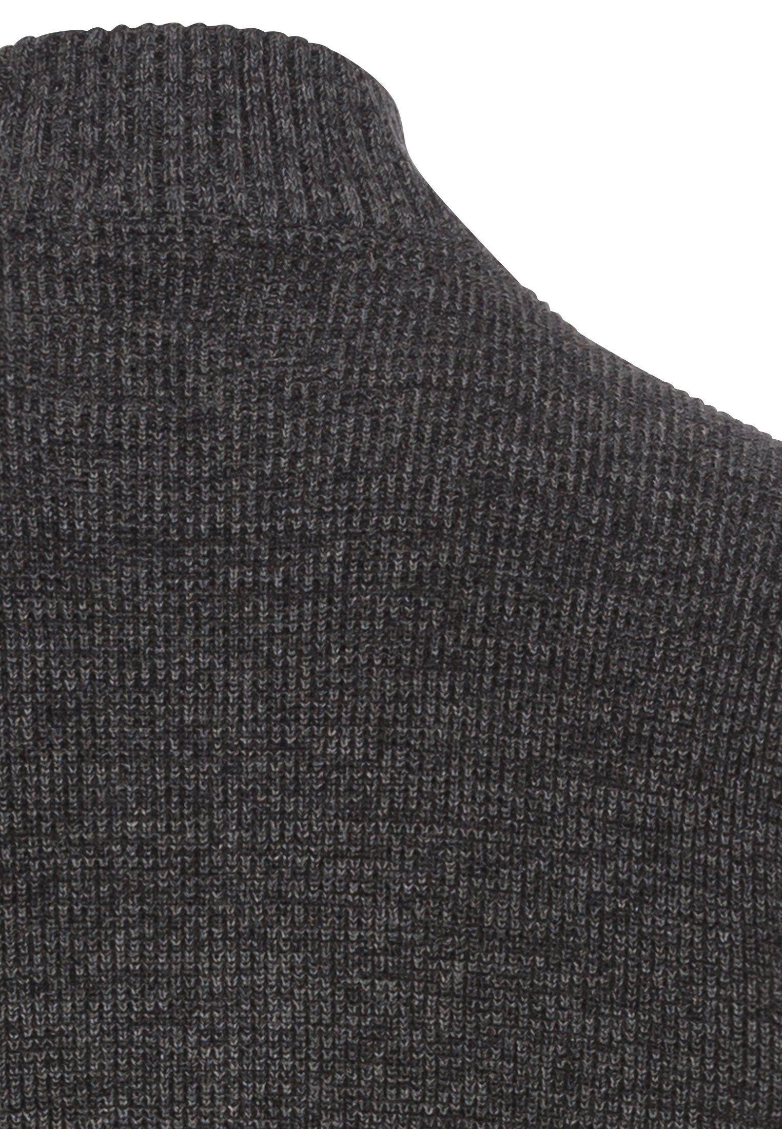 Strickjacke mit Reißverschluss (Asphalt)