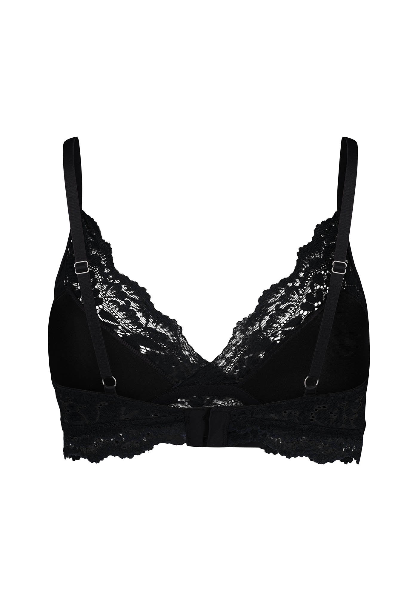 Skiny Damen Triangel gepaddet Wonderfulace (Black)