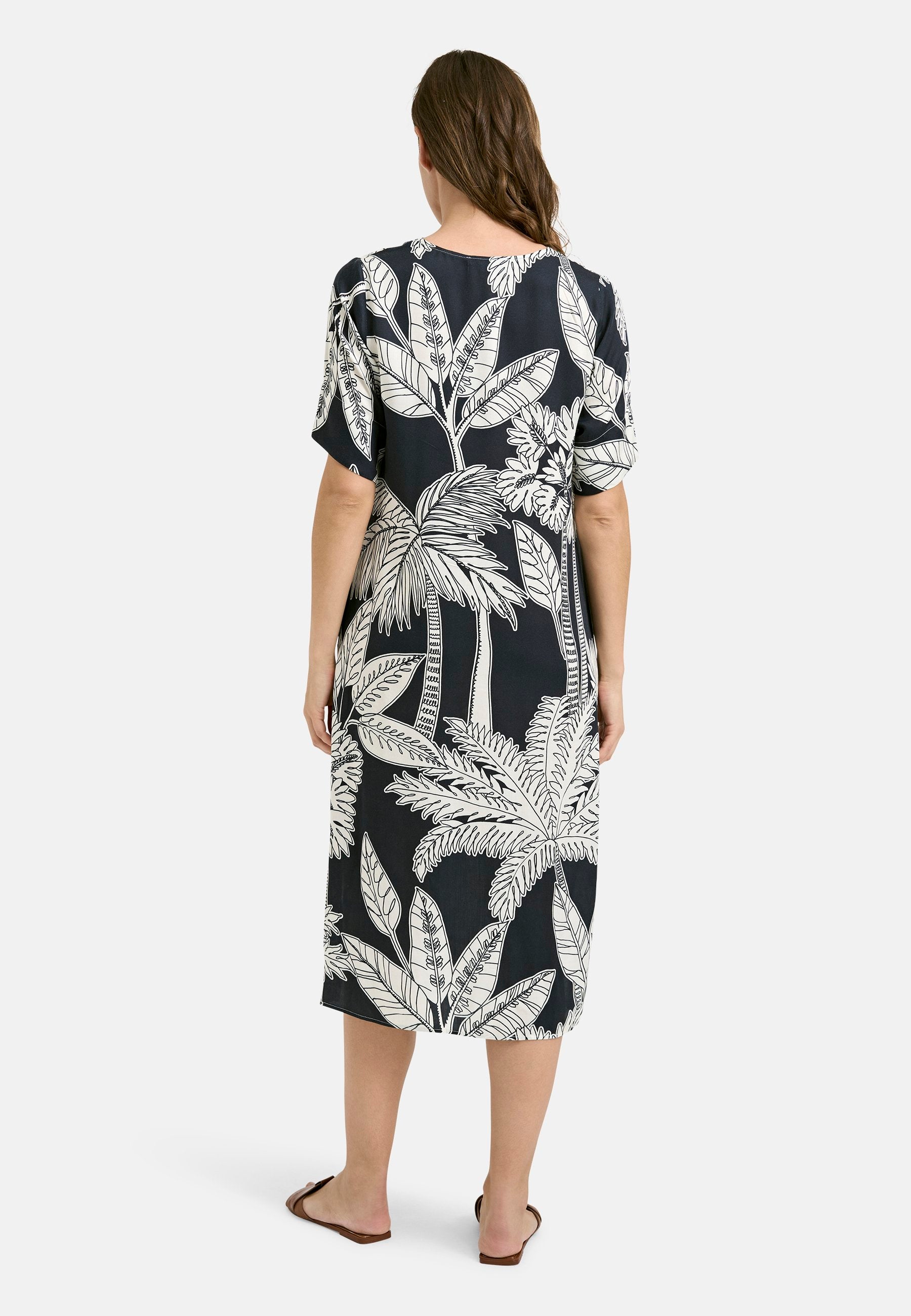 Kimono Dress (Marine Print)