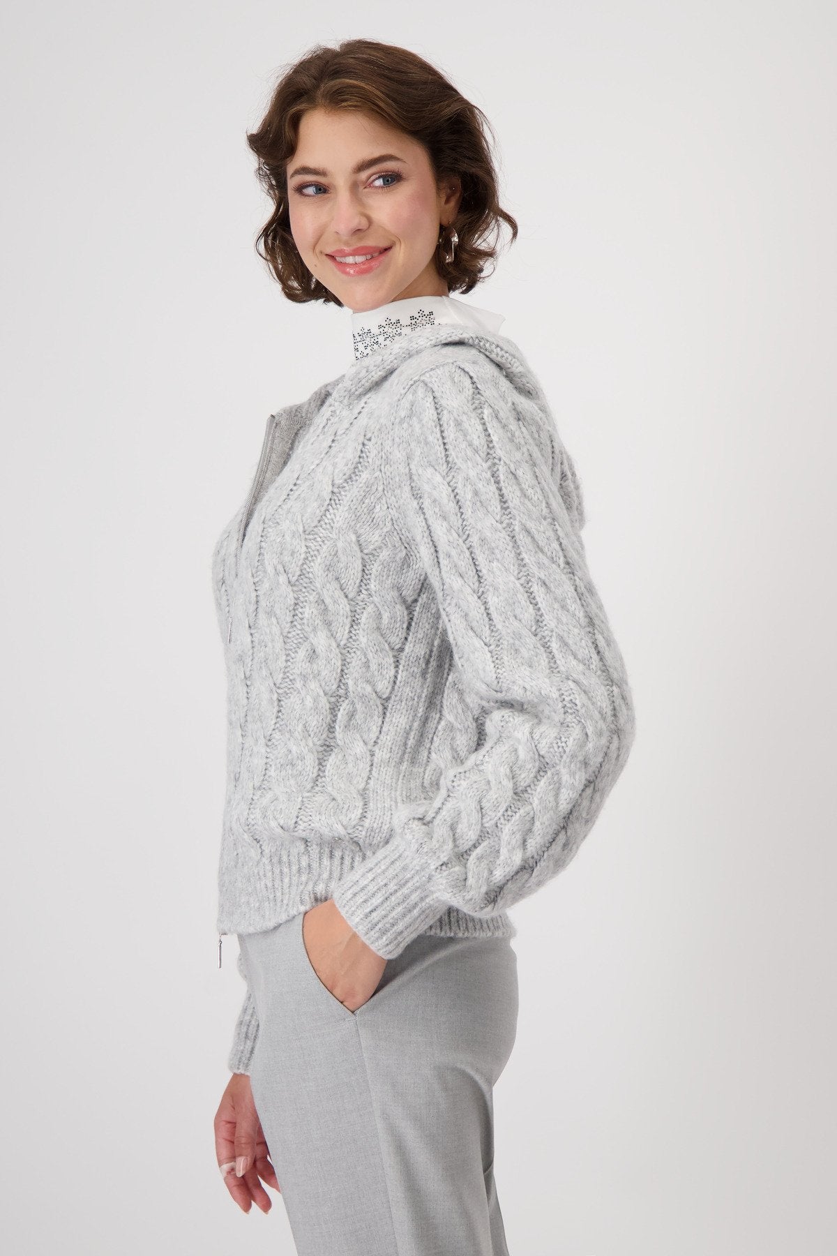 Strickjacke (Chrome Melange)