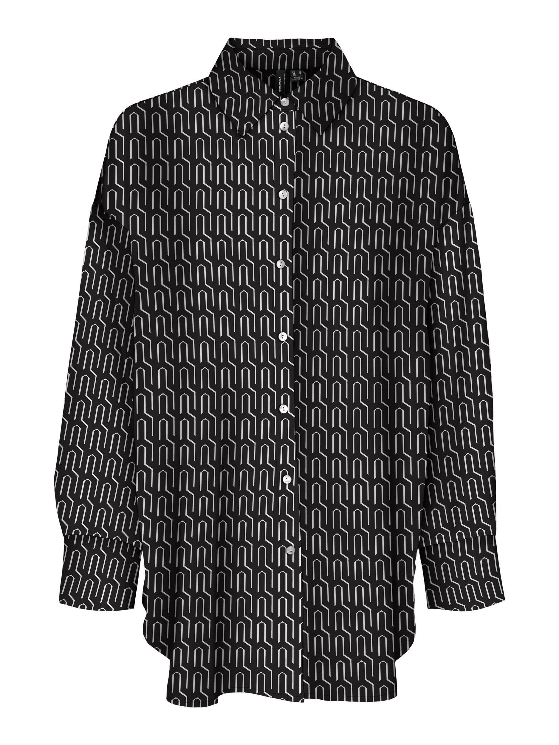 Vmdaisy Das Ls Oversize Shirt Wvn (Black/wilm)