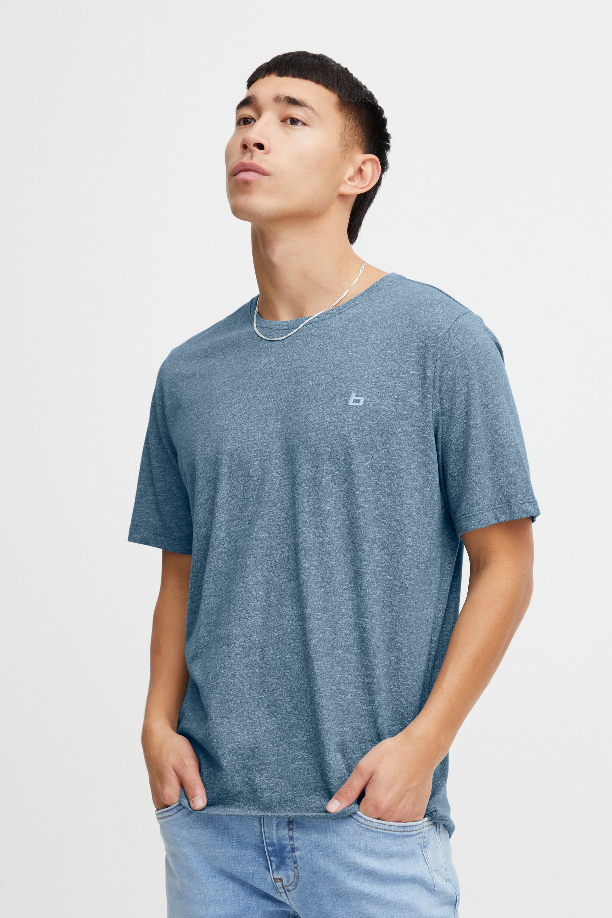 BHWilton melange tee (Bluestone)