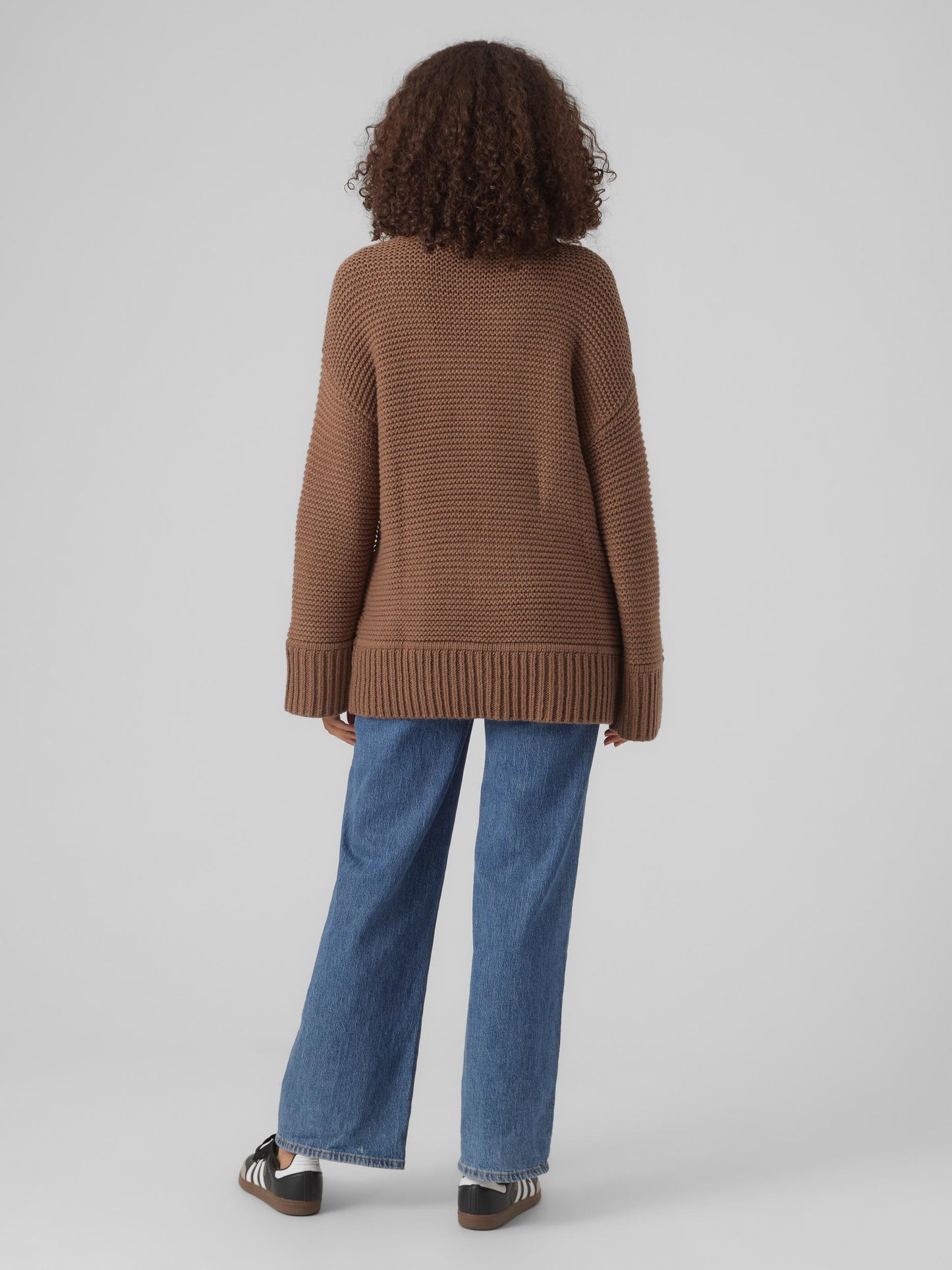 Vmmiranda Ls Highneck Pullover Ga (Brown Lentil)