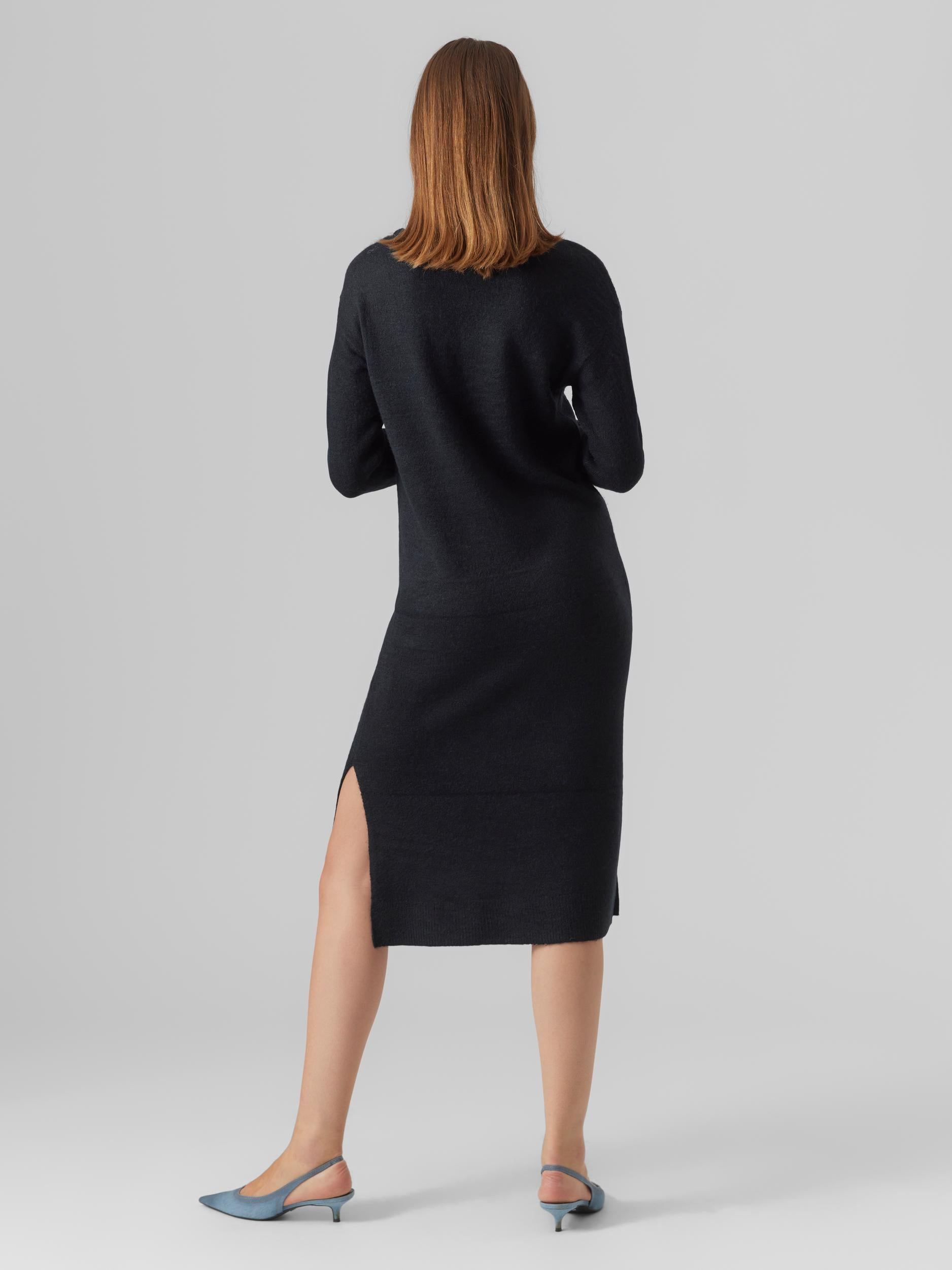 Vmlefile Ls Boatneck Calf Dress Noos (Black)