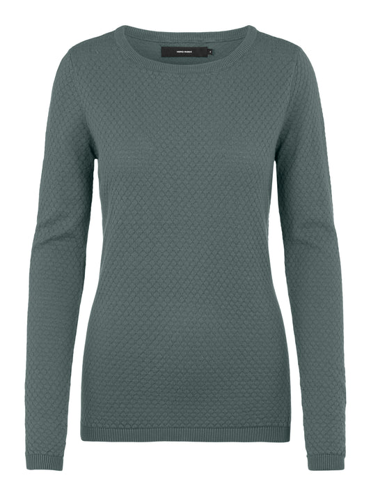 Vmcare Structure Ls O-neck Blou Noos (Balsam Green)