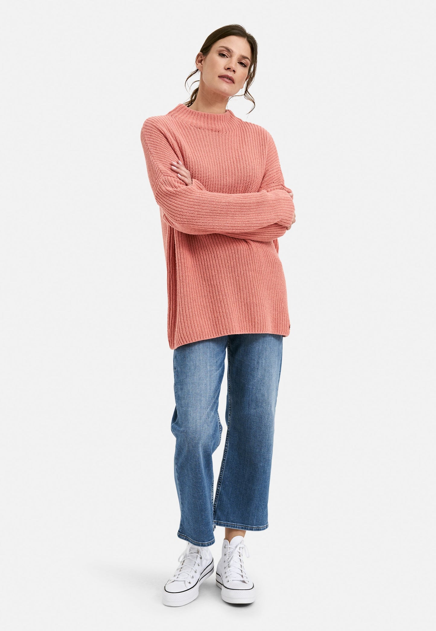 Standup collar Knit (Lobster)