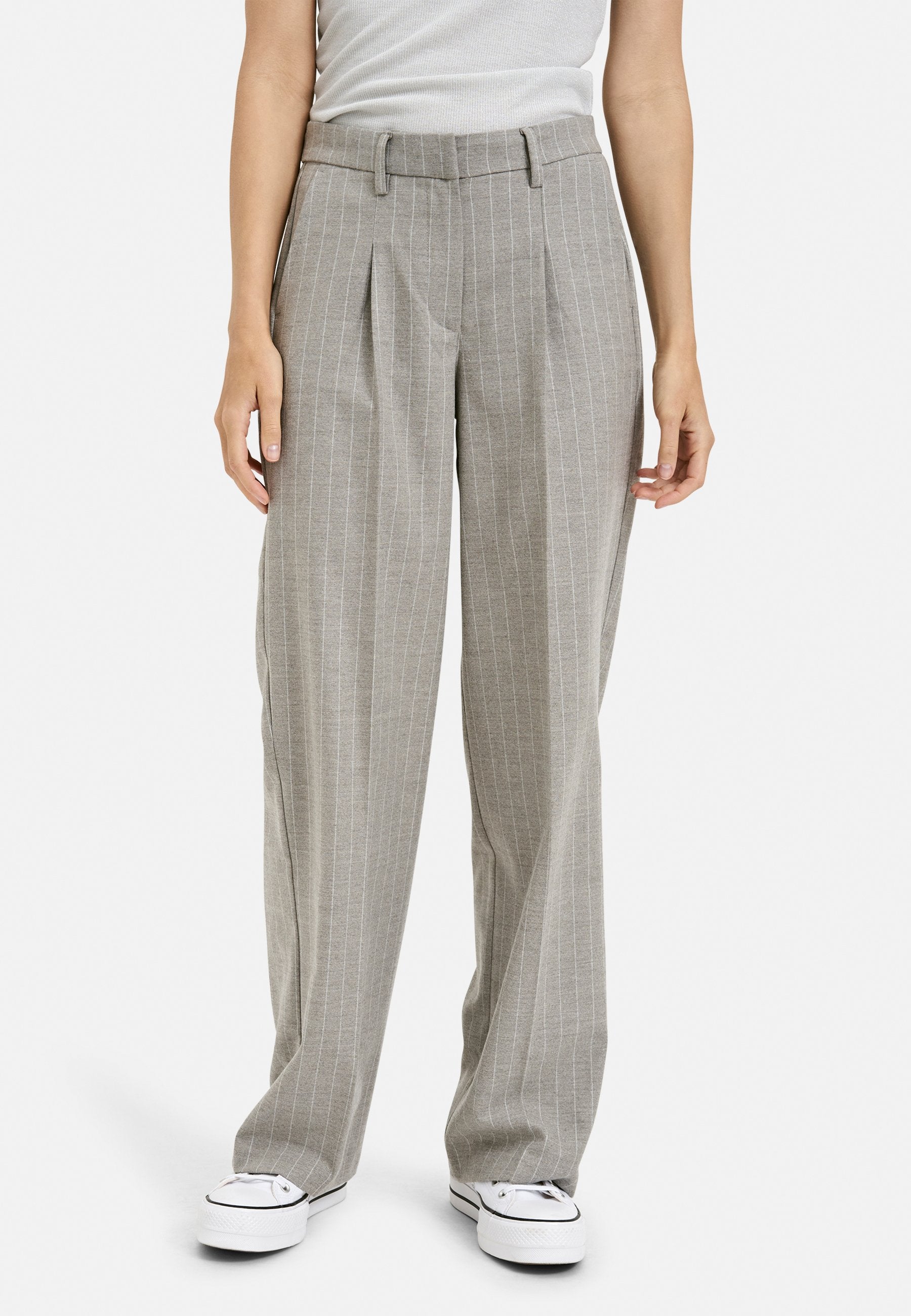 Stripe Flannel Pants (Deep Taupe Prin)