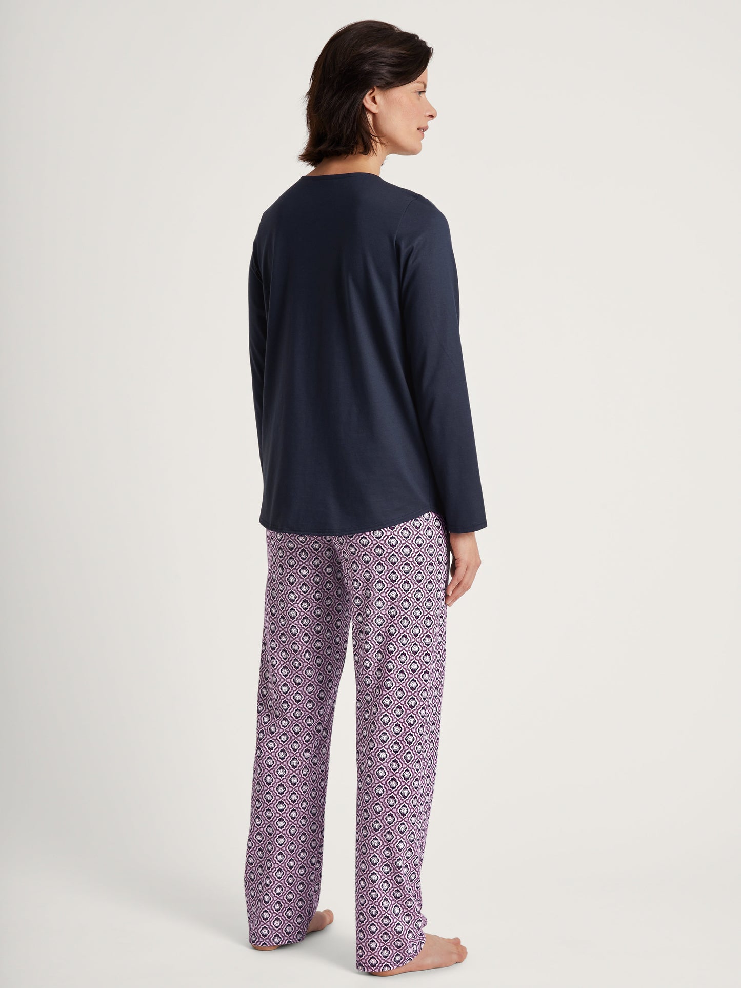 Pyjama, lang (Peacoat Blue)