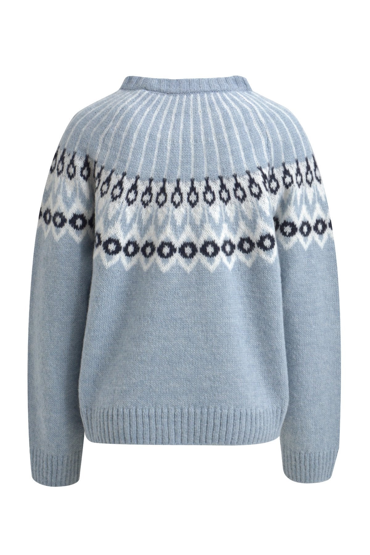 Hairy Fair Isle Pullover (Crystal Print)