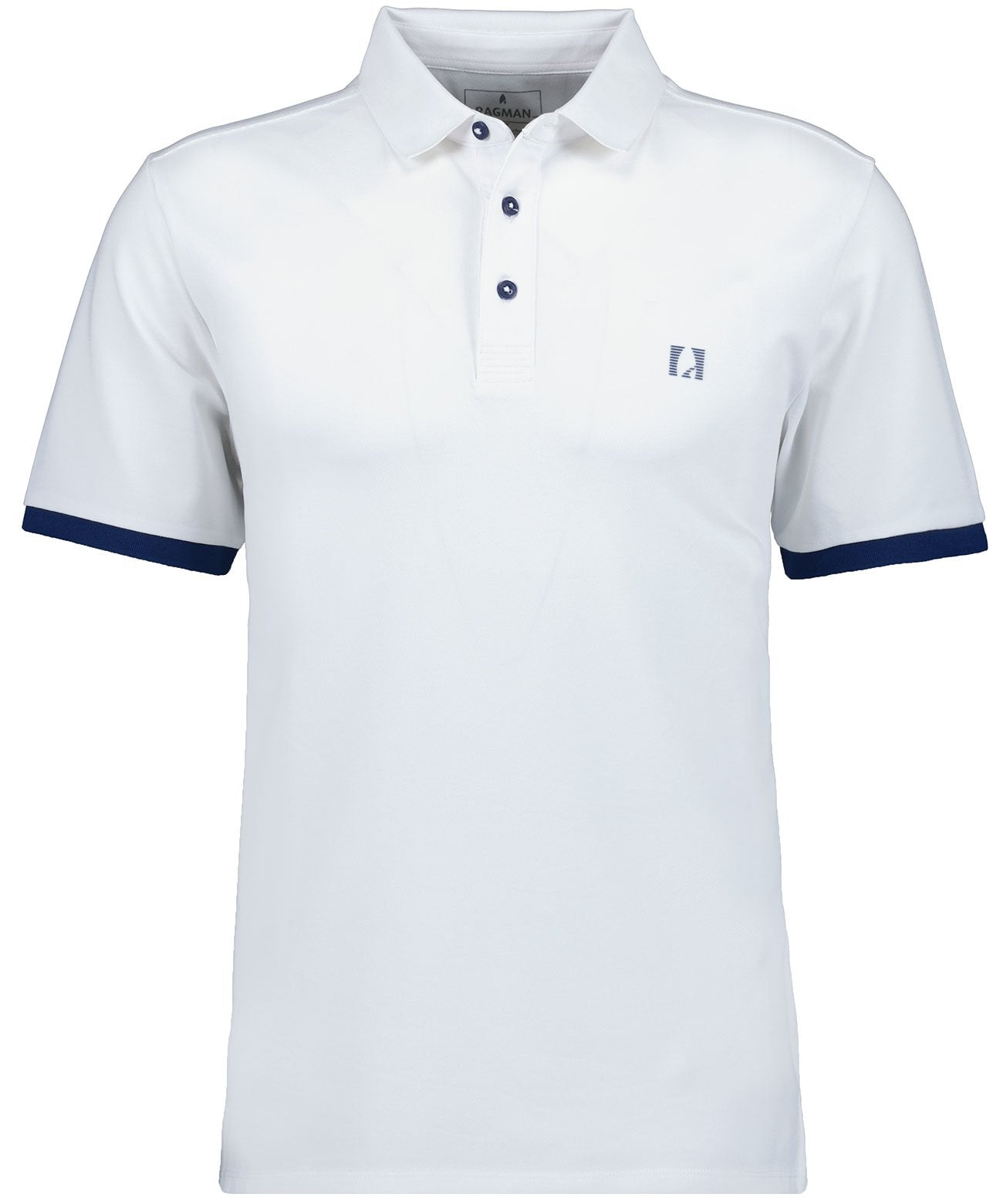 Uni-Polo keep dry, modern fit (Weiss)